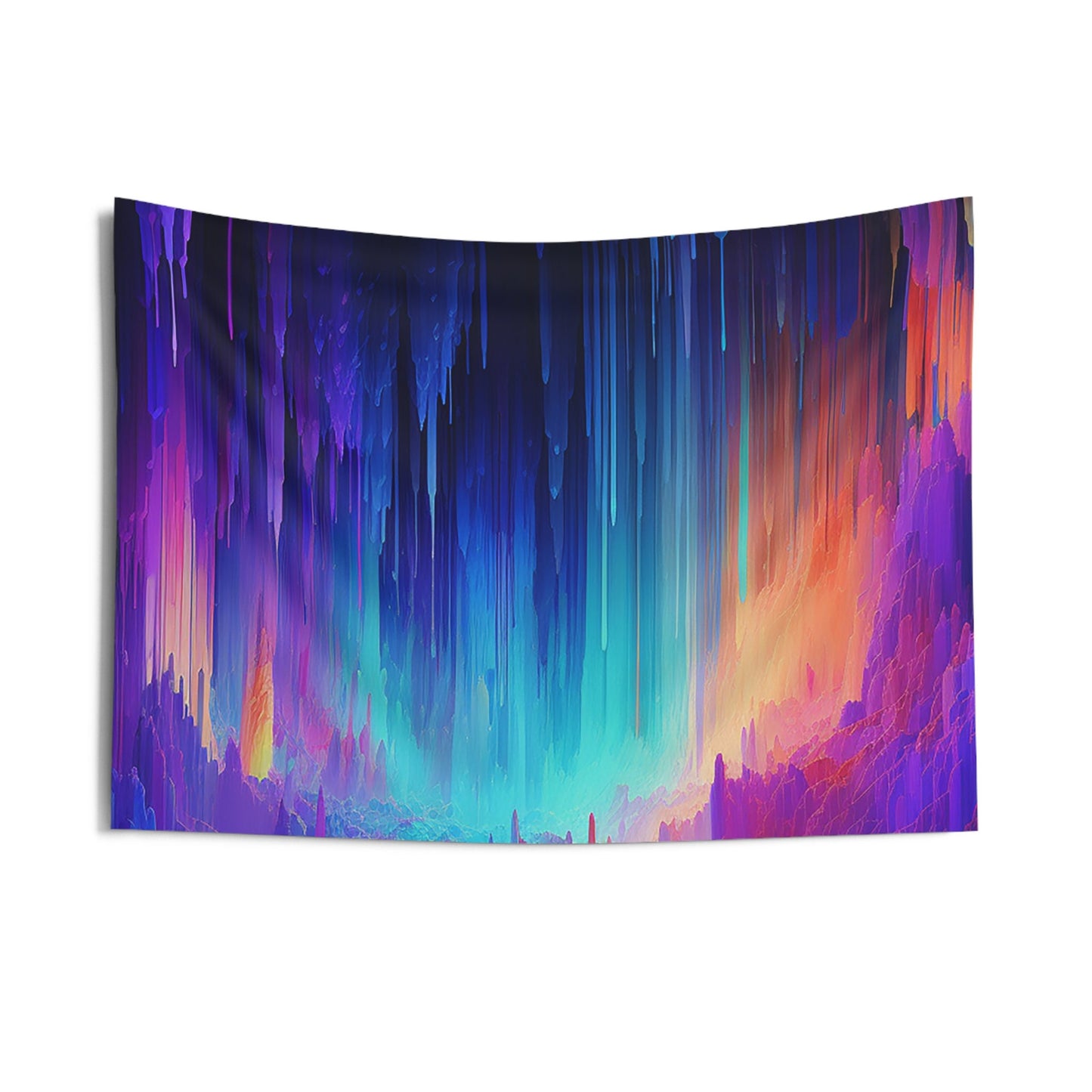 The Dopest Unique Indoor Wall Tapestries for all your Smoker Friends. Trippy AI Art designs to brighten up your dorm or chillout rooms.