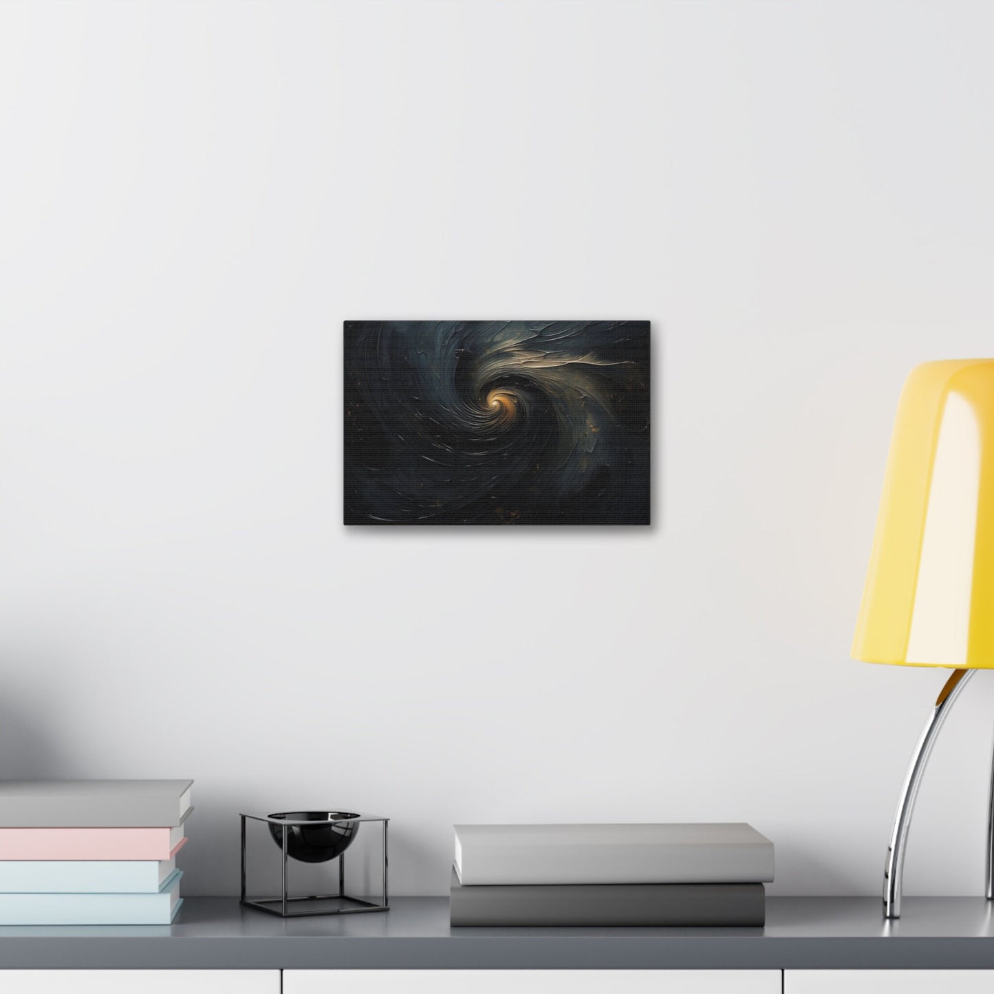 Unique wall art for college apartments or new homes | Abstract art showing the flow of darkness generating light | Ai Wall Art