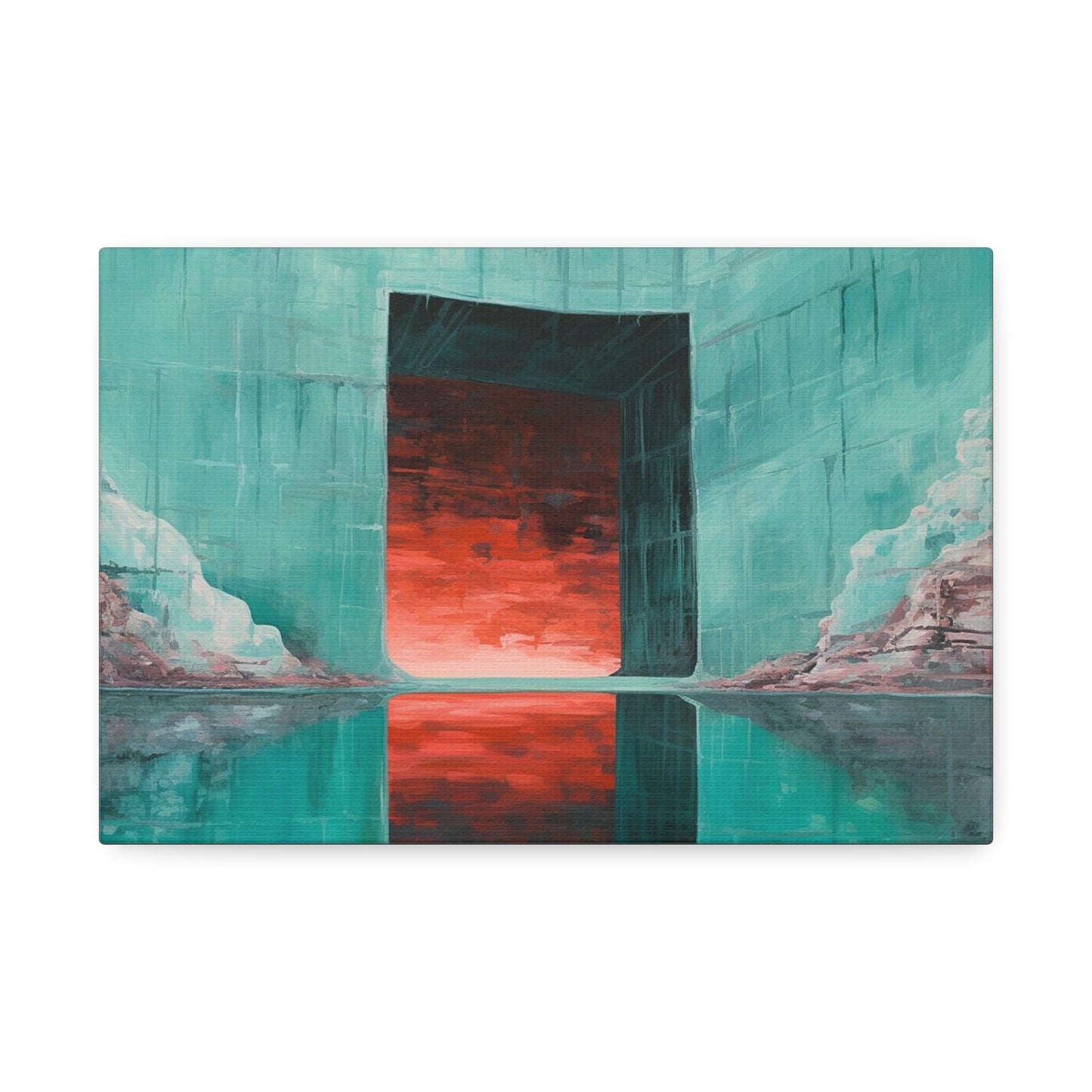 Unique wall art for college apartments or new homes | Safety of the Salt Cave | Ai Wall Art