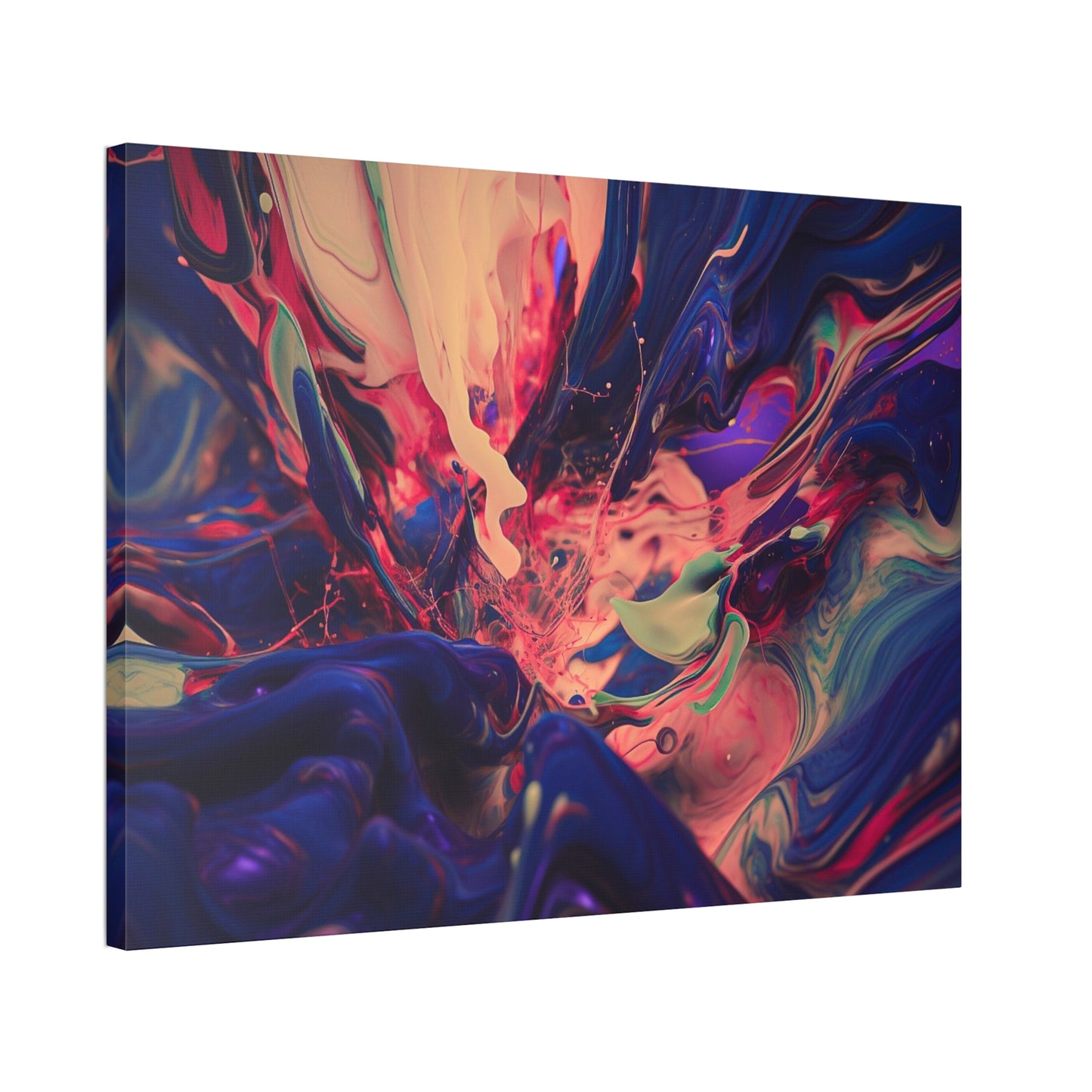 Purple Paint Tsunami: Splashed Paint Print