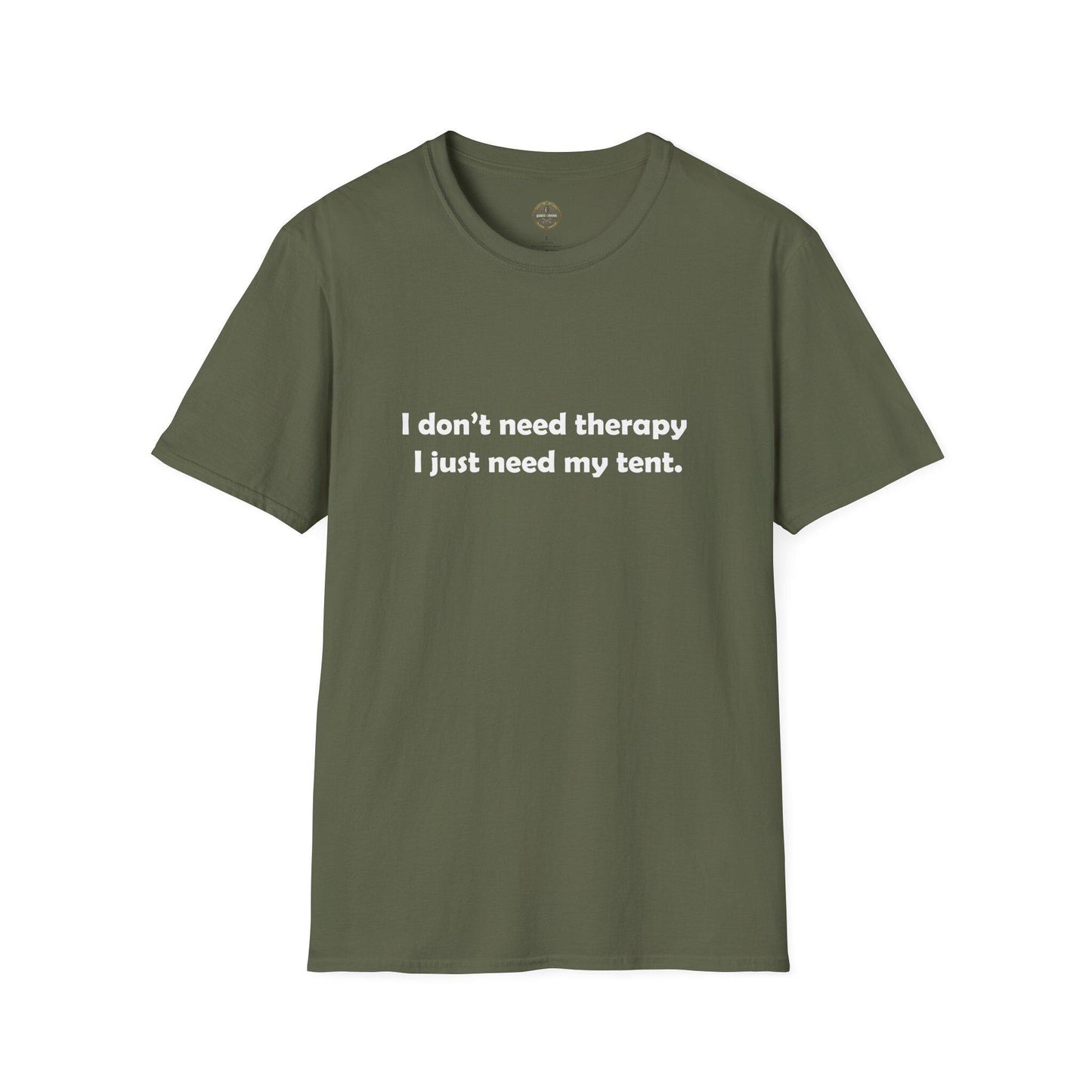 Funny Camping Quote Unisex T-Shirt, Camping Tee, Therapy Sarcasm Shirt, Outdoor Adventure Gift, Tent Lover Top