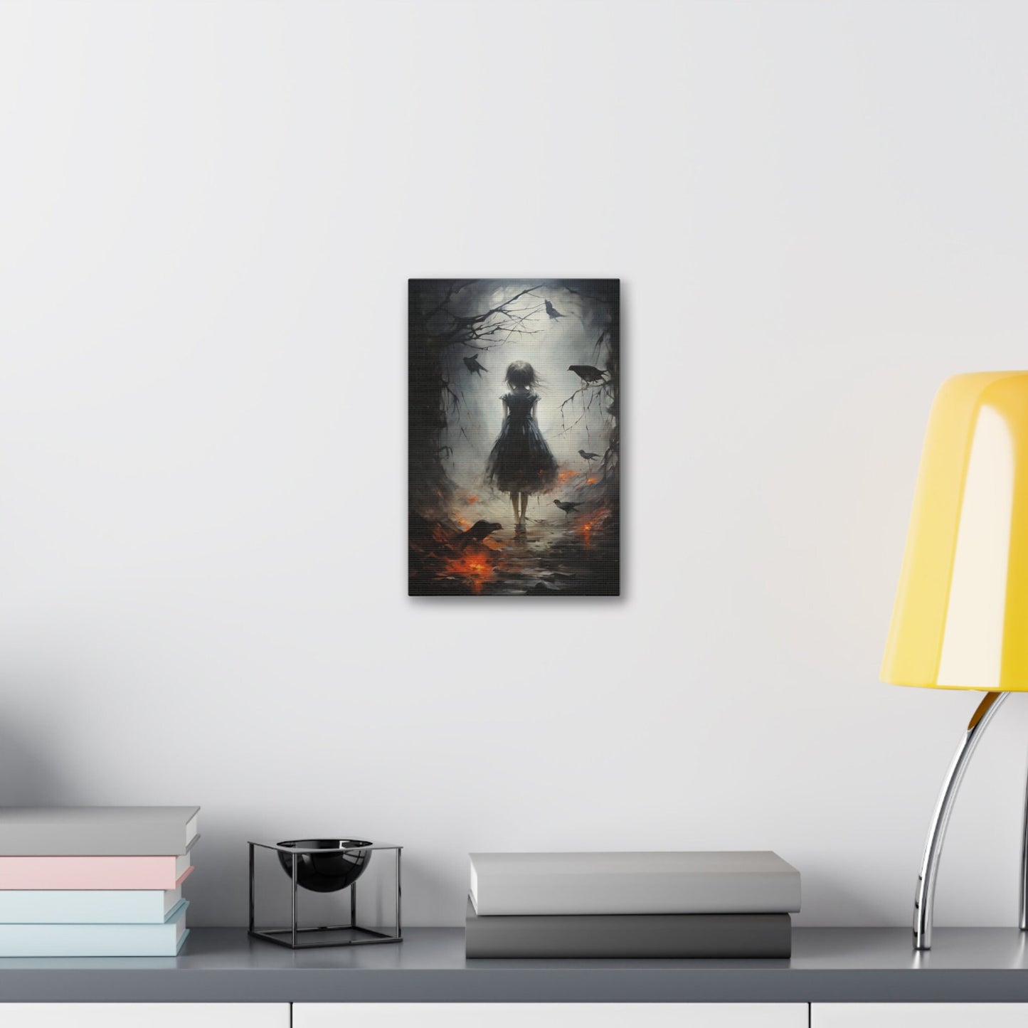 Unique Wall Art for your Home, Apartment, Dorm Room. Surreal Art of a Girl in the Dark Woods | no.2. Imperfect and Beautiful.