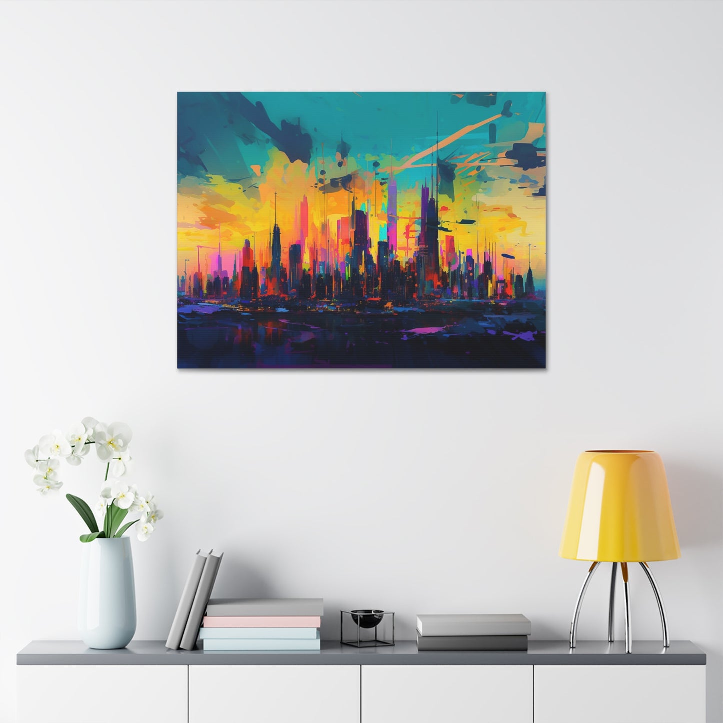 Sunset City Abstract