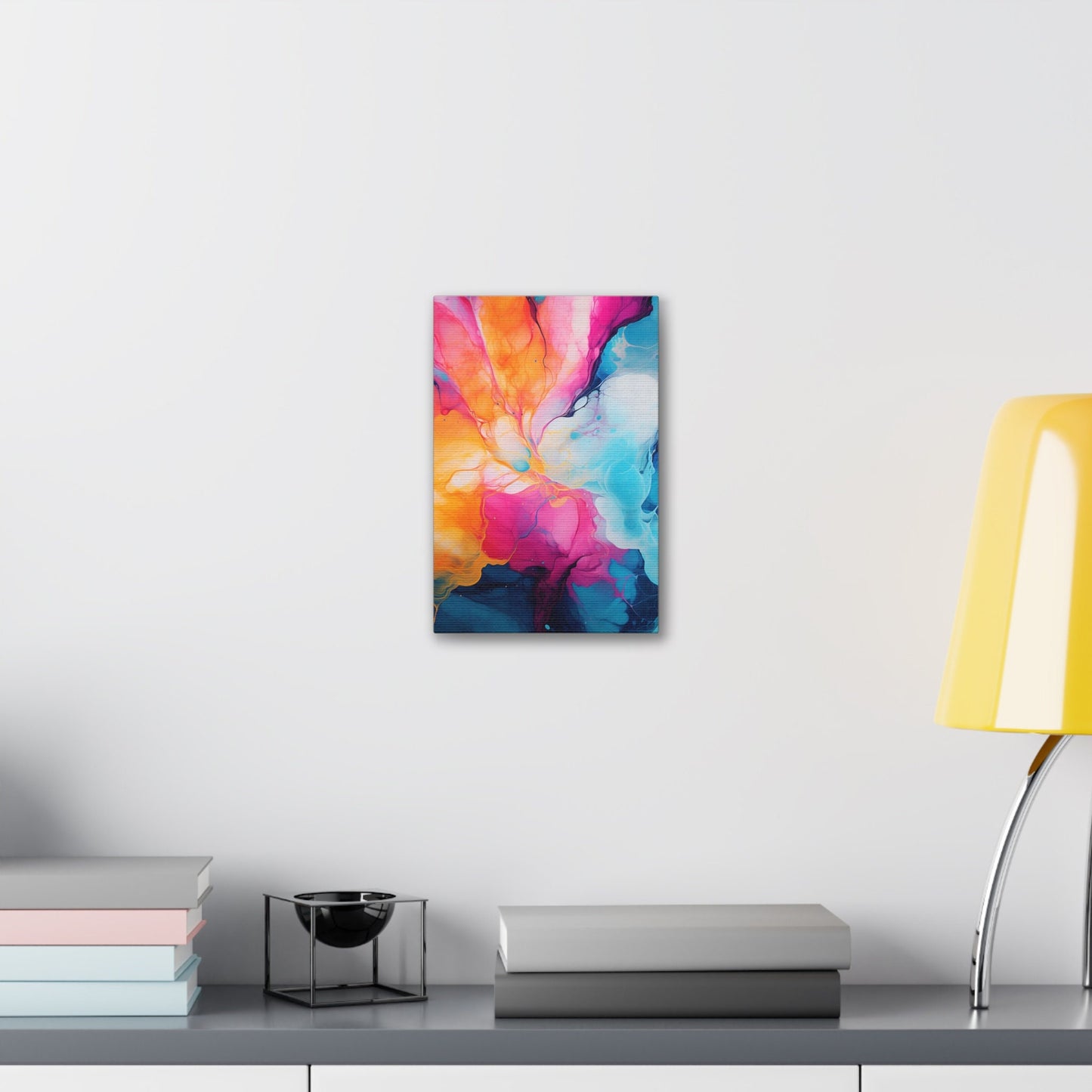 Unique Wall Art for your Home, Apartment, Room. Brightly colored paint splash abstract print.