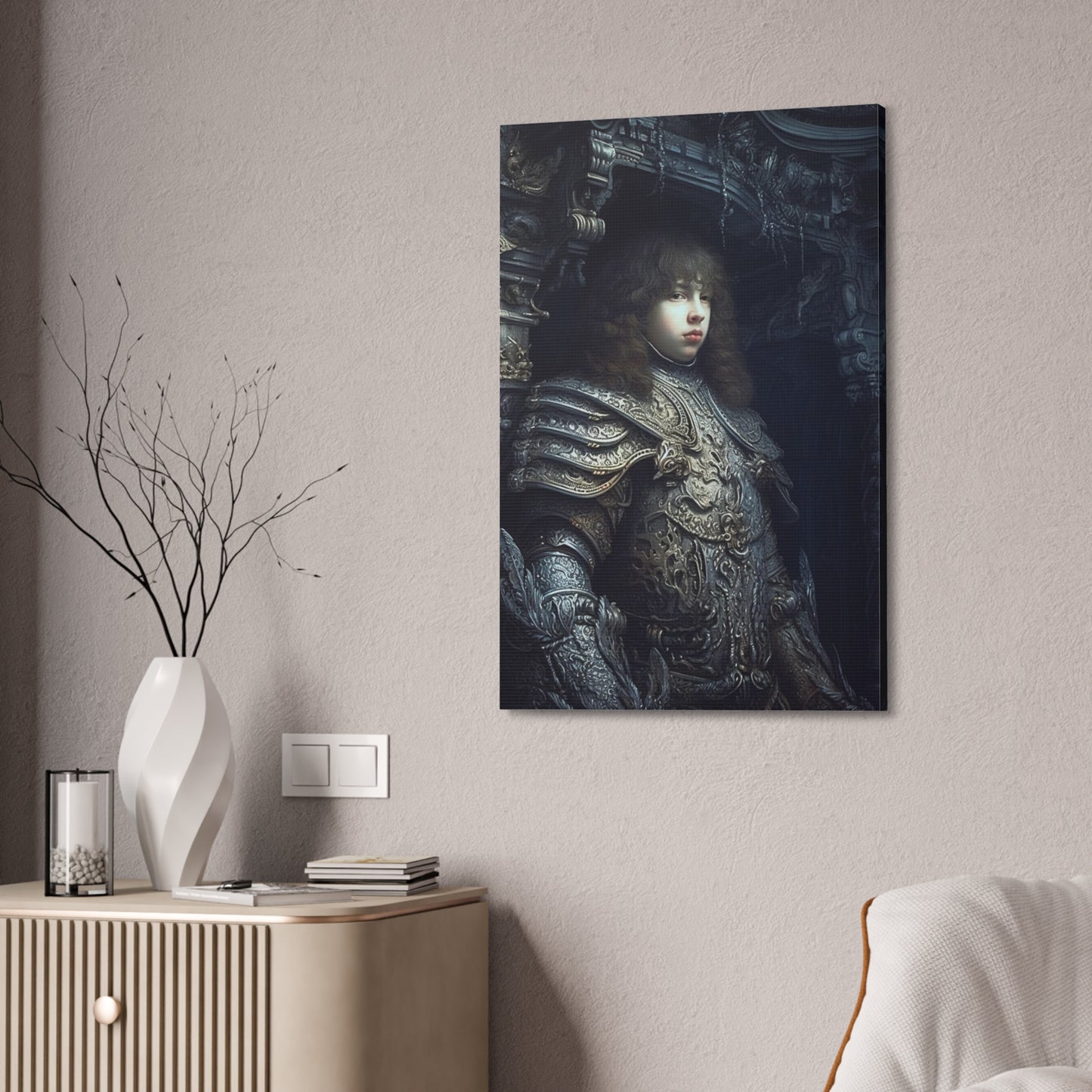 Spooky Version of Sustermans, Portrait of Prince Waldemar Christian of Denmar.  Ai art mixing styles with Giger & other creepy artists.