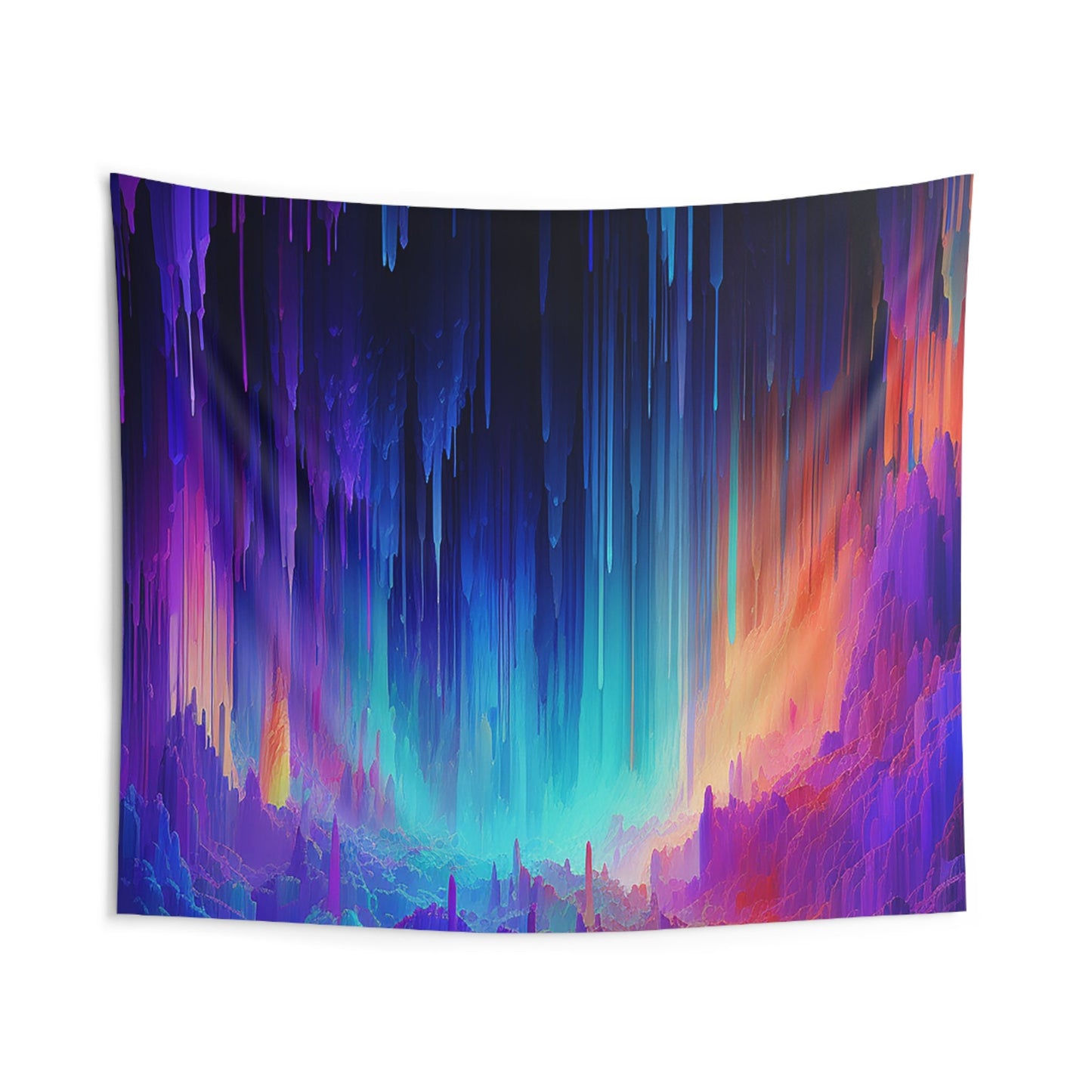 The Dopest Unique Indoor Wall Tapestries for all your Smoker Friends. Trippy AI Art designs to brighten up your dorm or chillout rooms.