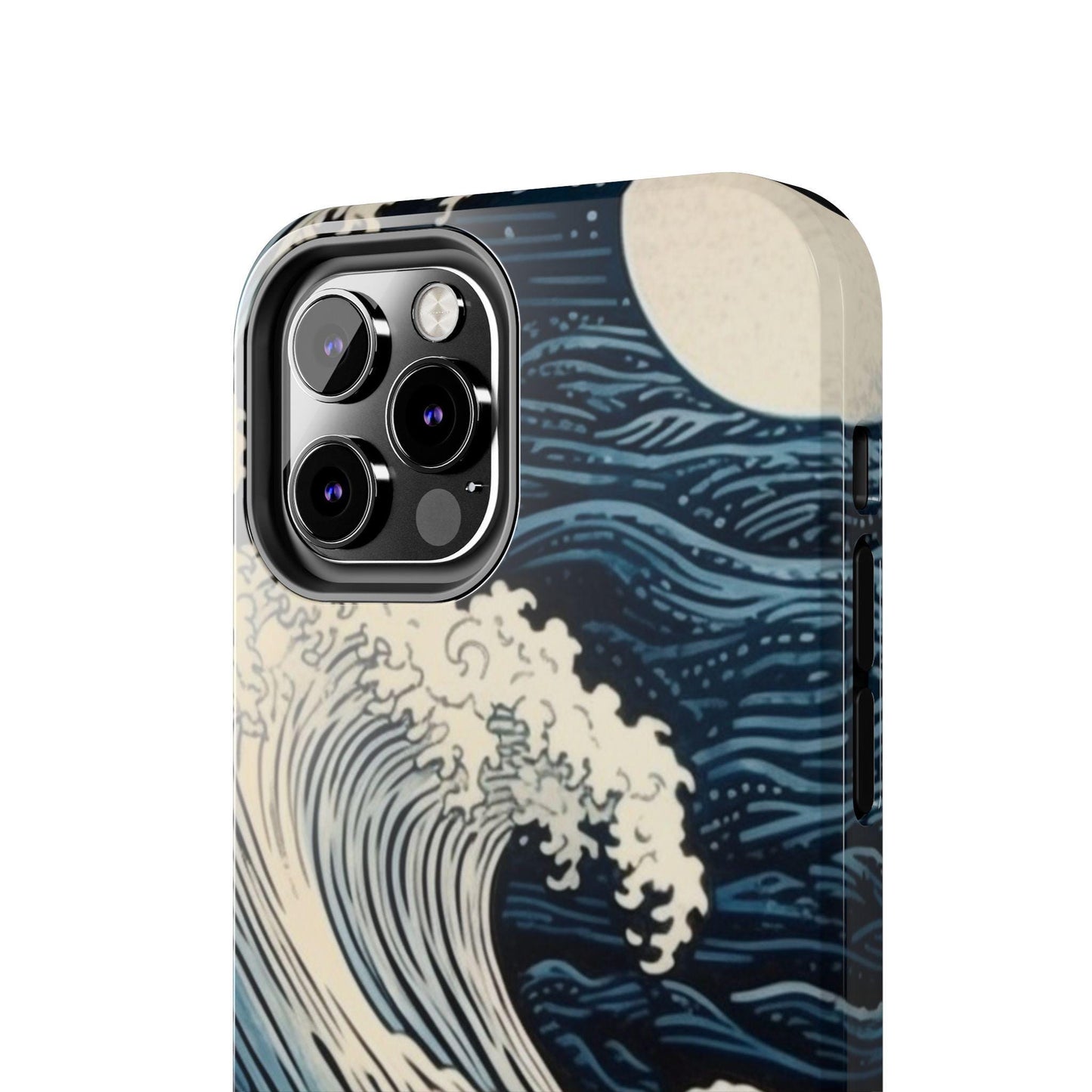 Blue wave Japanese Style Etching Print. Samsung Galaxy or iPhone Tough Case | Amazing mobile case.