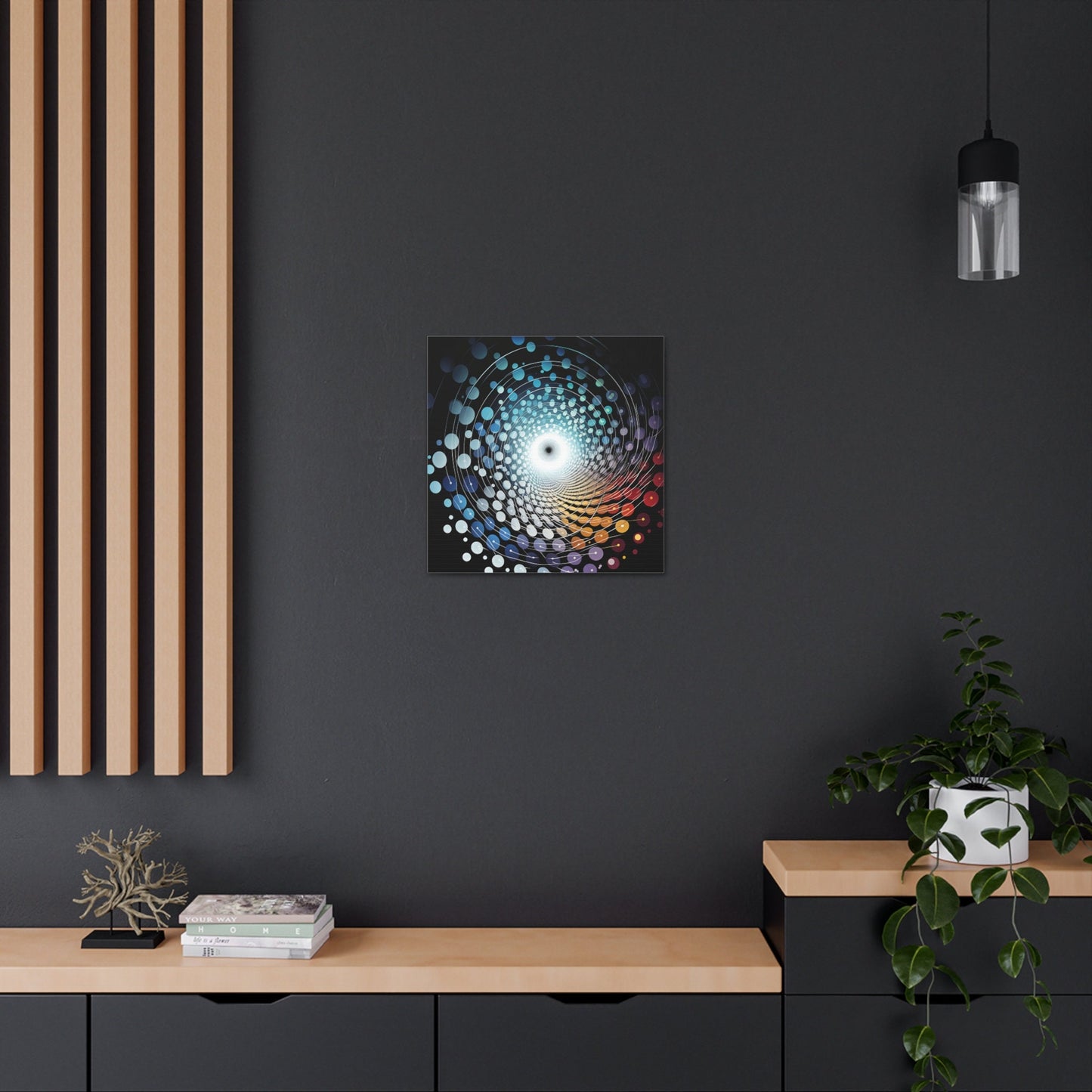 Unique Wall Art for your Home, Apartment or Dorm Room. Abstract Vortex Art, Modern Geometric Wall Art, Contemporary Home Decor.