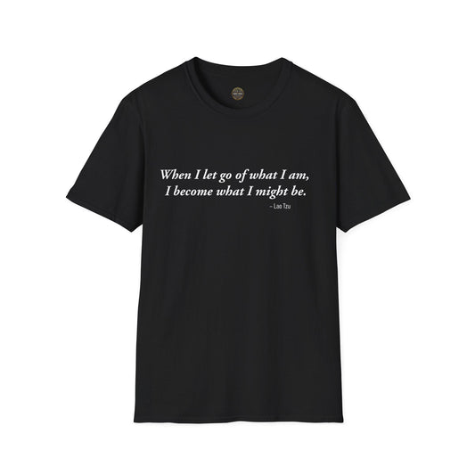 Inspirational Lao Tzu Quote Unisex Softstyle T-Shirt, Philosophy Tee, Yoga Top, Meditation Shirt, Positive Vibes Clothing, Mindfulness Gift