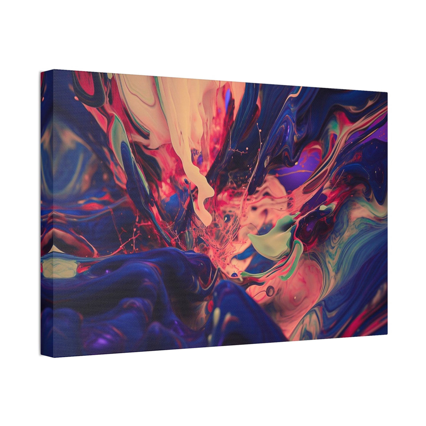 Purple Paint Tsunami: Splashed Paint Print
