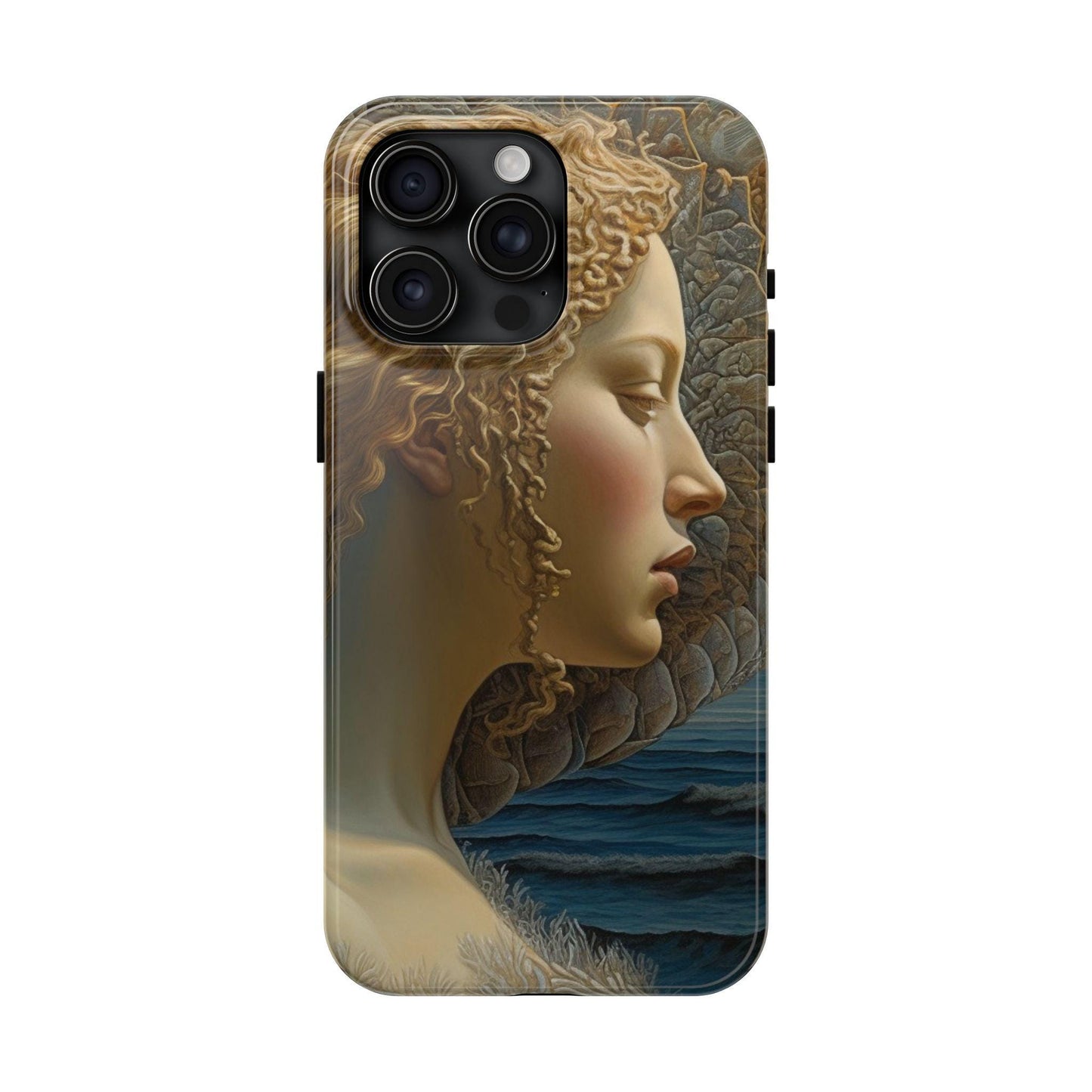 Reimagined Birth of Venus Profile Painting by Botticelli Samsung Galaxy or iPhone Tough Case | Ai Art