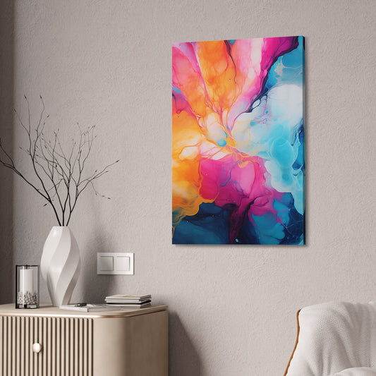 Unique Wall Art for your Home, Apartment, Room. Brightly colored paint splash abstract print.