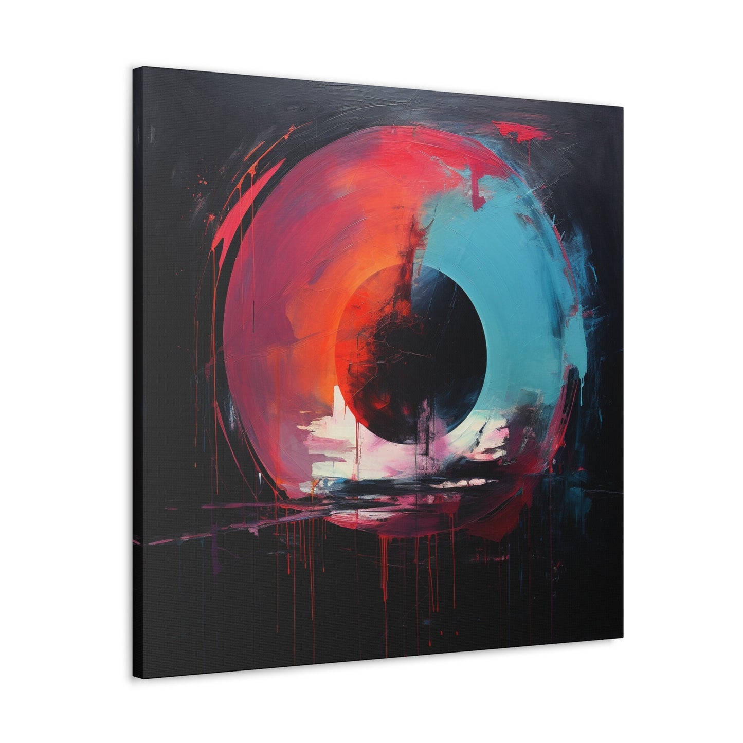 Unique Wall Art for your Home, Apartment or Dorm Room. Black Hole, Abstract Art, Modern Geometric Wall Art, Contemporary Home Decor.
