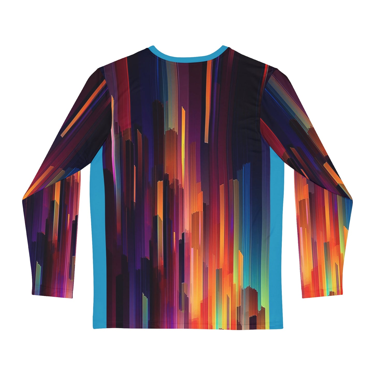 Perfect Party Guy gift. Bright and Uniquely designed Men's Long Sleeve Shirt. Sure to make you stand out in a crowd. Sweet pixel drift art.