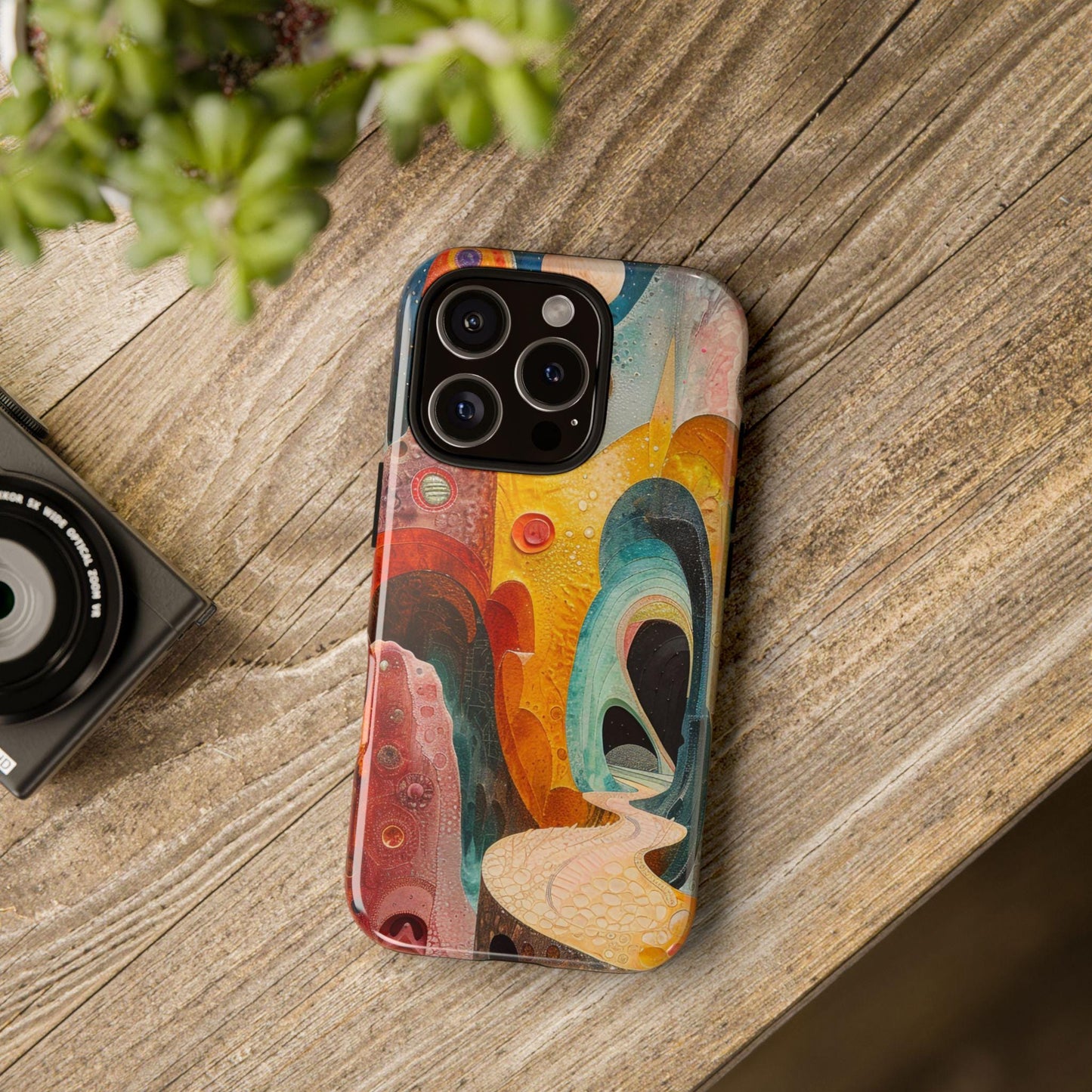 Alien Candy Abstract Surreal Art Phone Case: Protective Sci-Fi Cover for iPhone, Samsung, Pixel