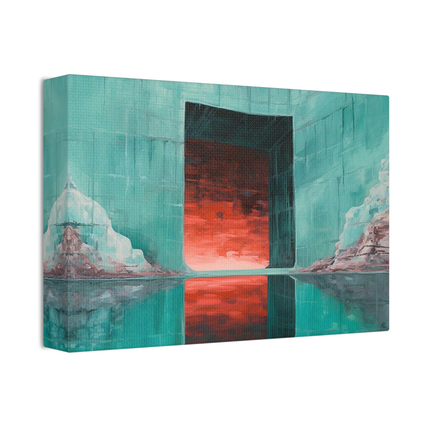 Unique wall art for college apartments or new homes | Safety of the Salt Cave | Ai Wall Art