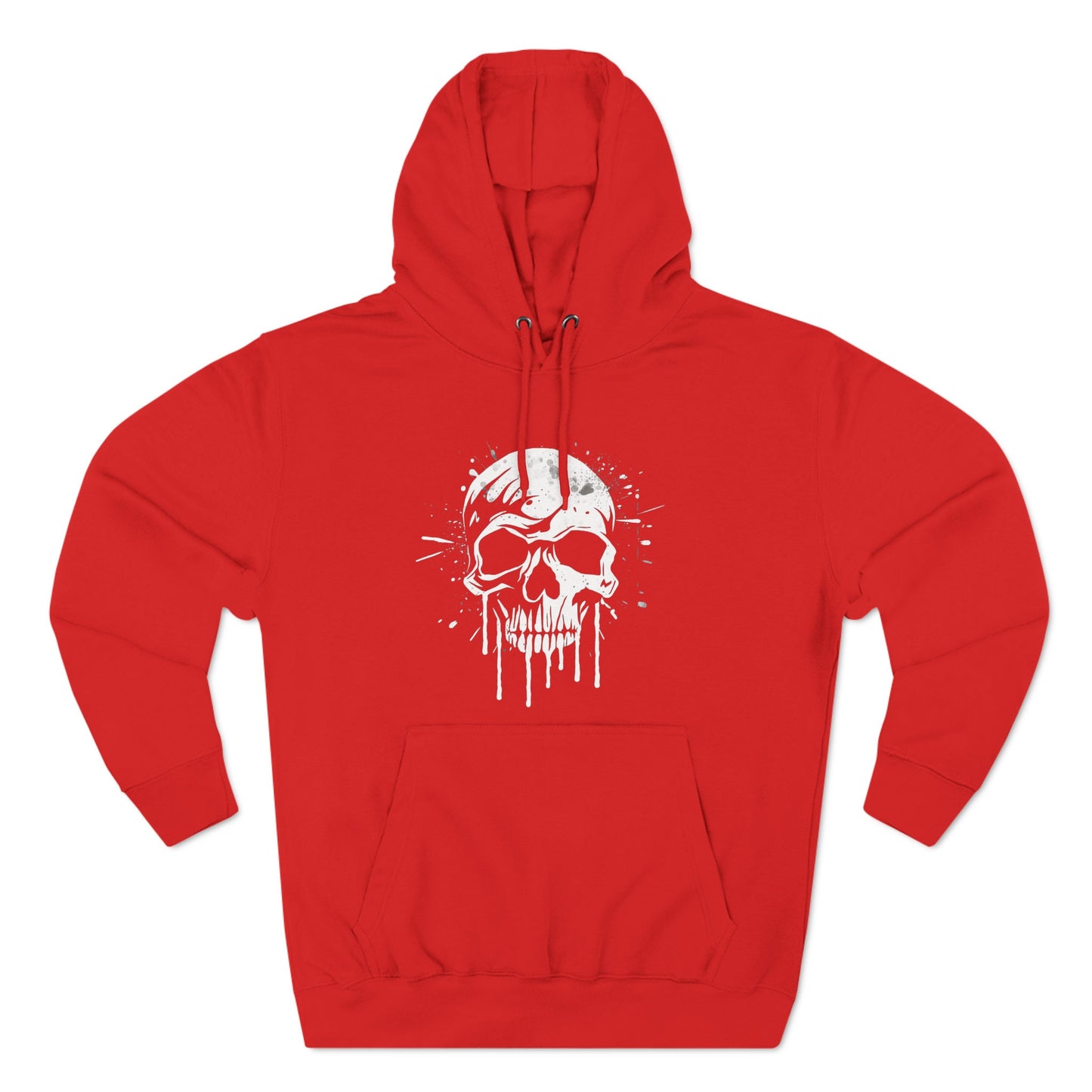 Unique Gift for the person who has wants to stand out in a crowd! White Skull Graffiti Unisex Premium Pullover Hoodie. Great guy gift.