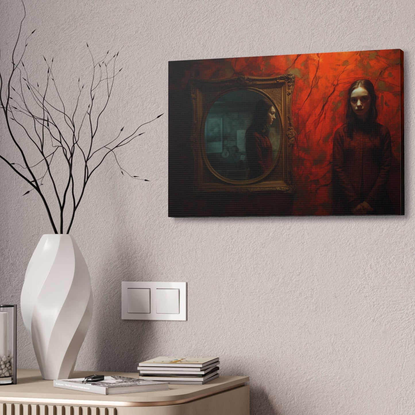 Unique wall art for college apartments  and new homes | Who's watching who/you? Beautiful print exploring perspective. | Ai Wall Art