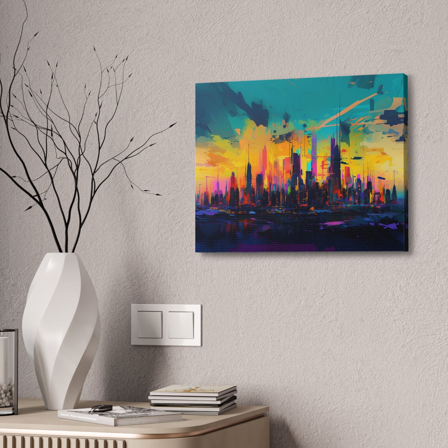 Sunset City Abstract