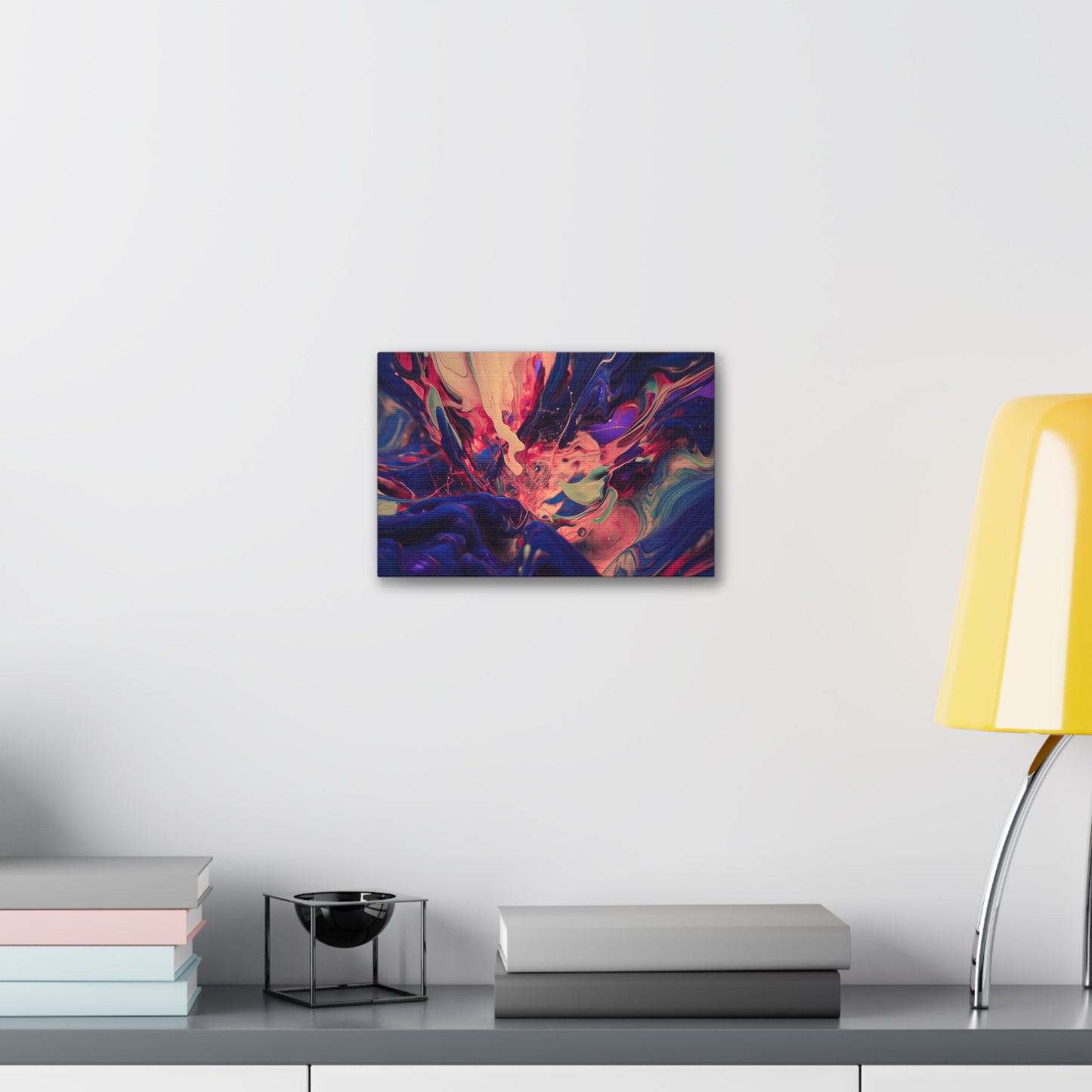 Purple Paint Tsunami: Splashed Paint Print