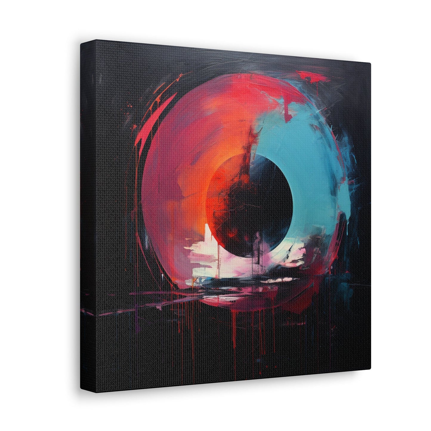 Unique Wall Art for your Home, Apartment or Dorm Room. Black Hole, Abstract Art, Modern Geometric Wall Art, Contemporary Home Decor.