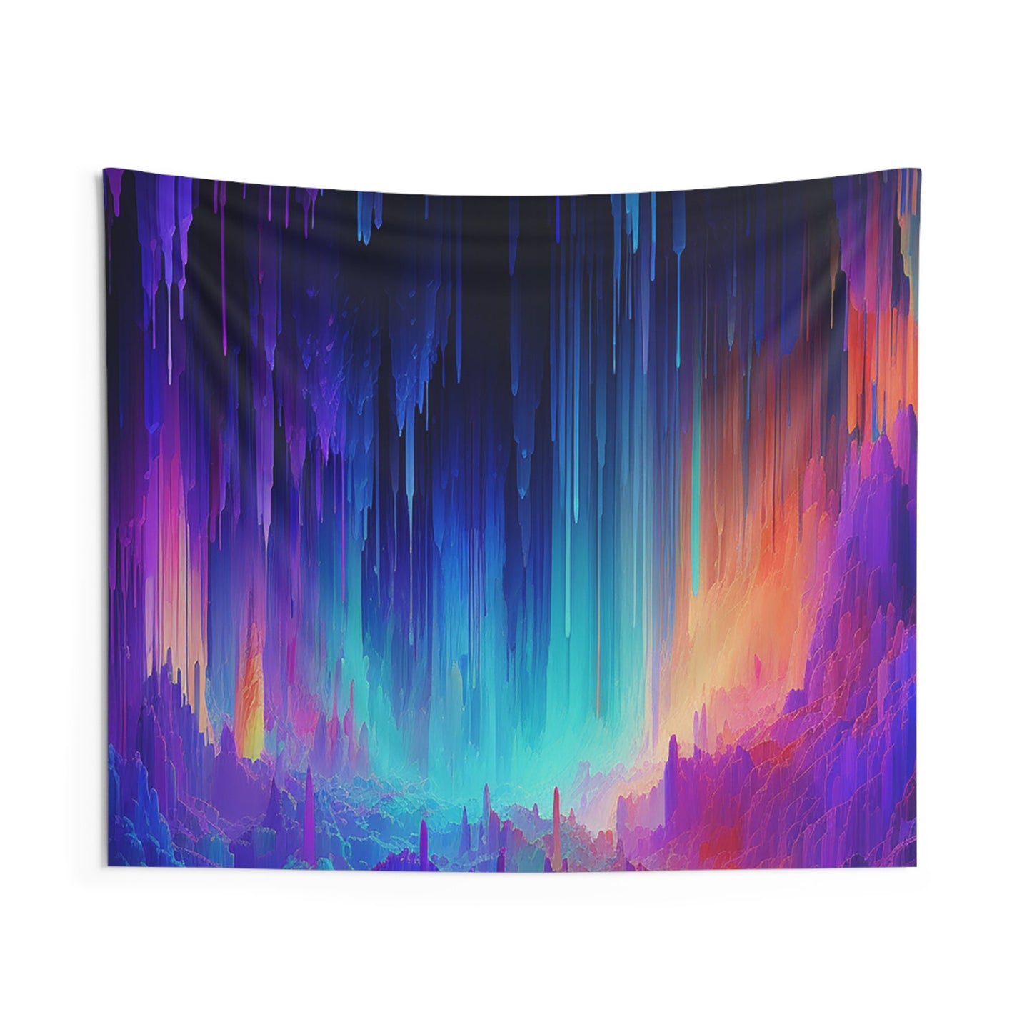 The Dopest Unique Indoor Wall Tapestries for all your Smoker Friends. Trippy AI Art designs to brighten up your dorm or chillout rooms.