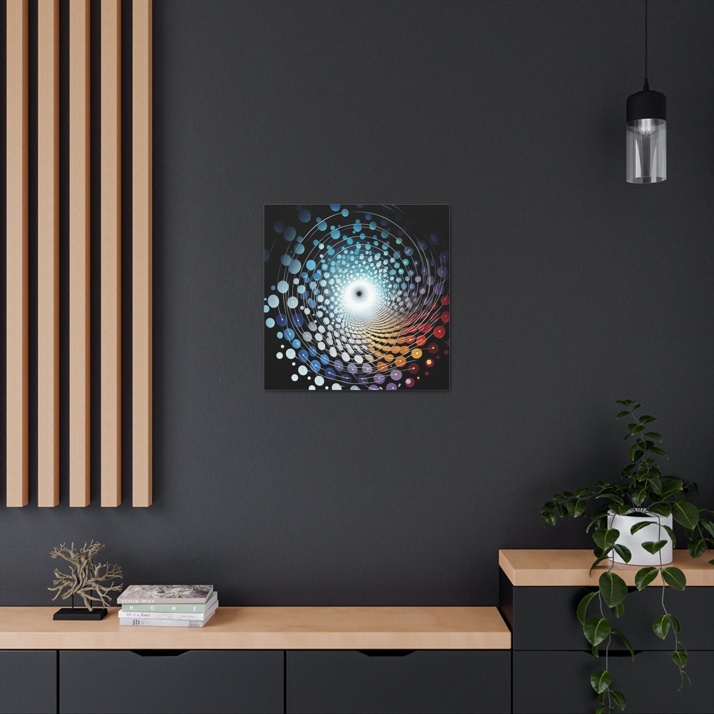 Unique Wall Art for your Home, Apartment or Dorm Room. Abstract Vortex Art, Modern Geometric Wall Art, Contemporary Home Decor.