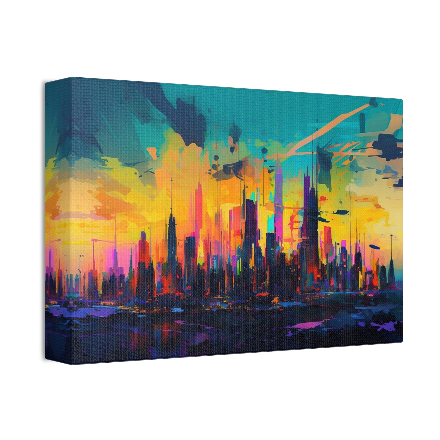 Sunset City Abstract