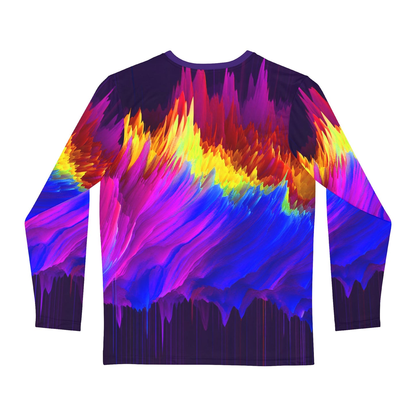 Perfect Party Guy gift. Bright and Uniquely designed Men's Long Sleeve Shirt. Sure to make you stand out in a crowd. Sweet pixel drift art.