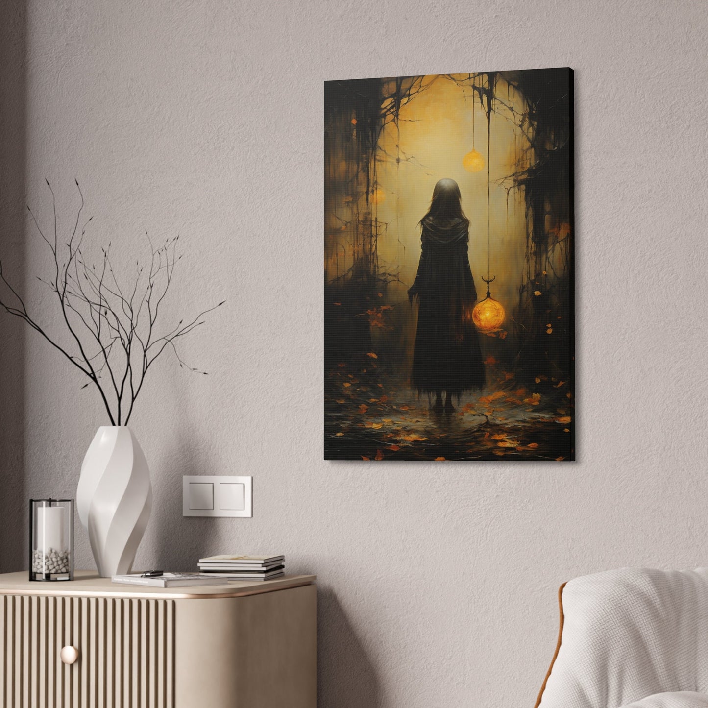 Unique Wall Art for your Home, Apartment, Dorm Room. Surreal Art of a Girl in the Dark Woods | no.1. Imperfect and Beautiful.