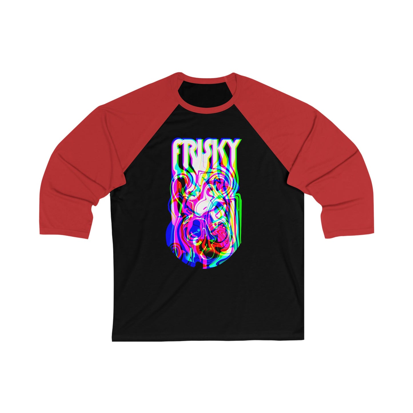 Coolest shirt ever. Unique Unisex Baseball Tee made for FRISKY people who don't care about normal thinking or bland group fashion sense.