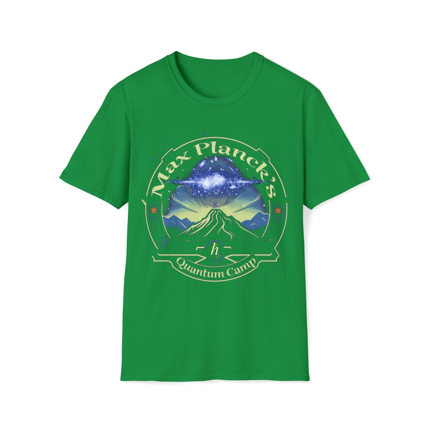 T-shirt no one else has. Max Planck's Quantum Camp t-shirt for the person who loves things that are not ordinary| retro 80's style camp