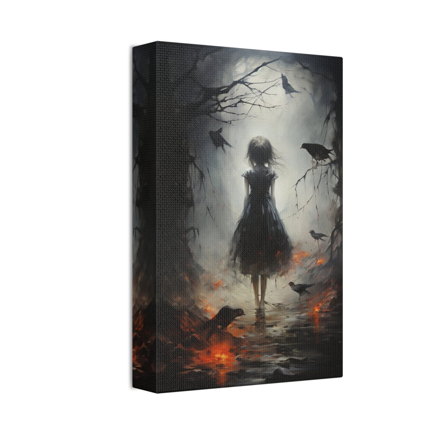 Unique Wall Art for your Home, Apartment, Dorm Room. Surreal Art of a Girl in the Dark Woods | no.2. Imperfect and Beautiful.