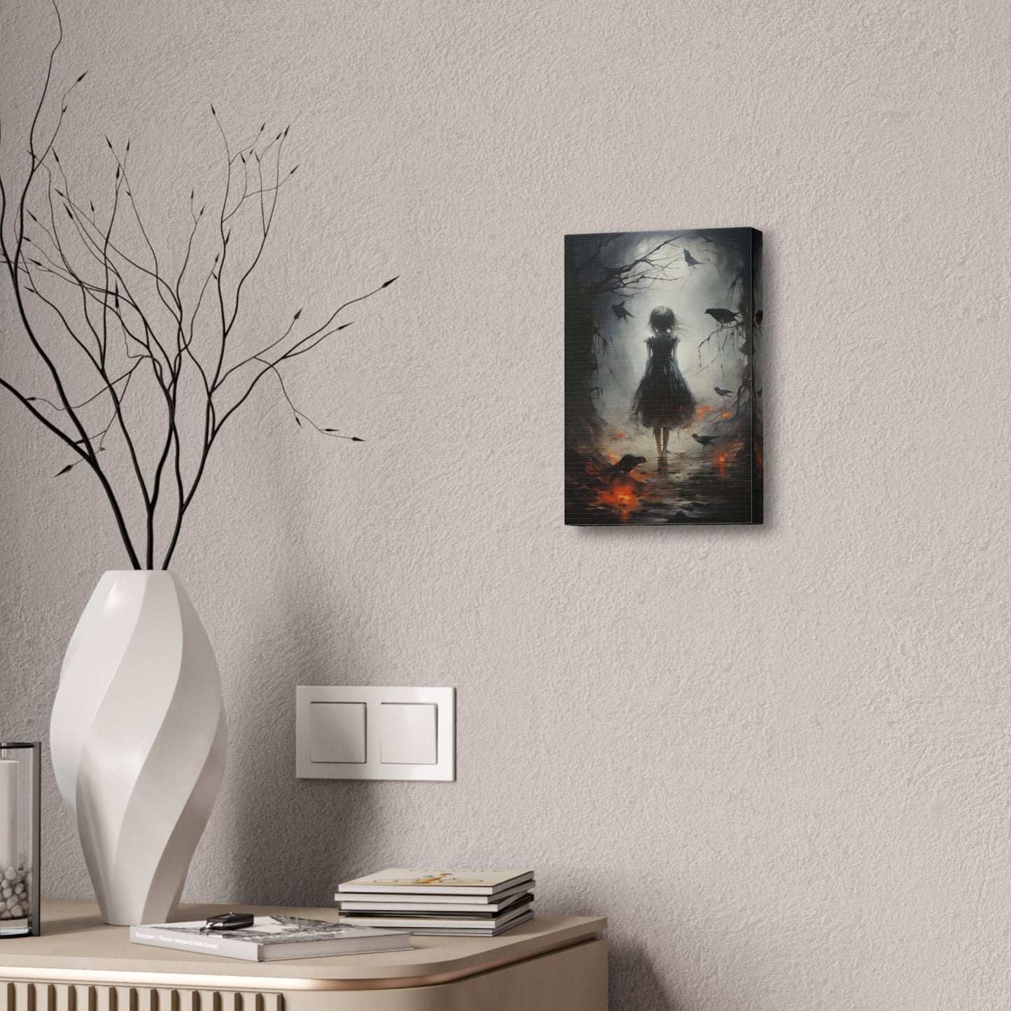 Unique Wall Art for your Home, Apartment, Dorm Room. Surreal Art of a Girl in the Dark Woods | no.2. Imperfect and Beautiful.