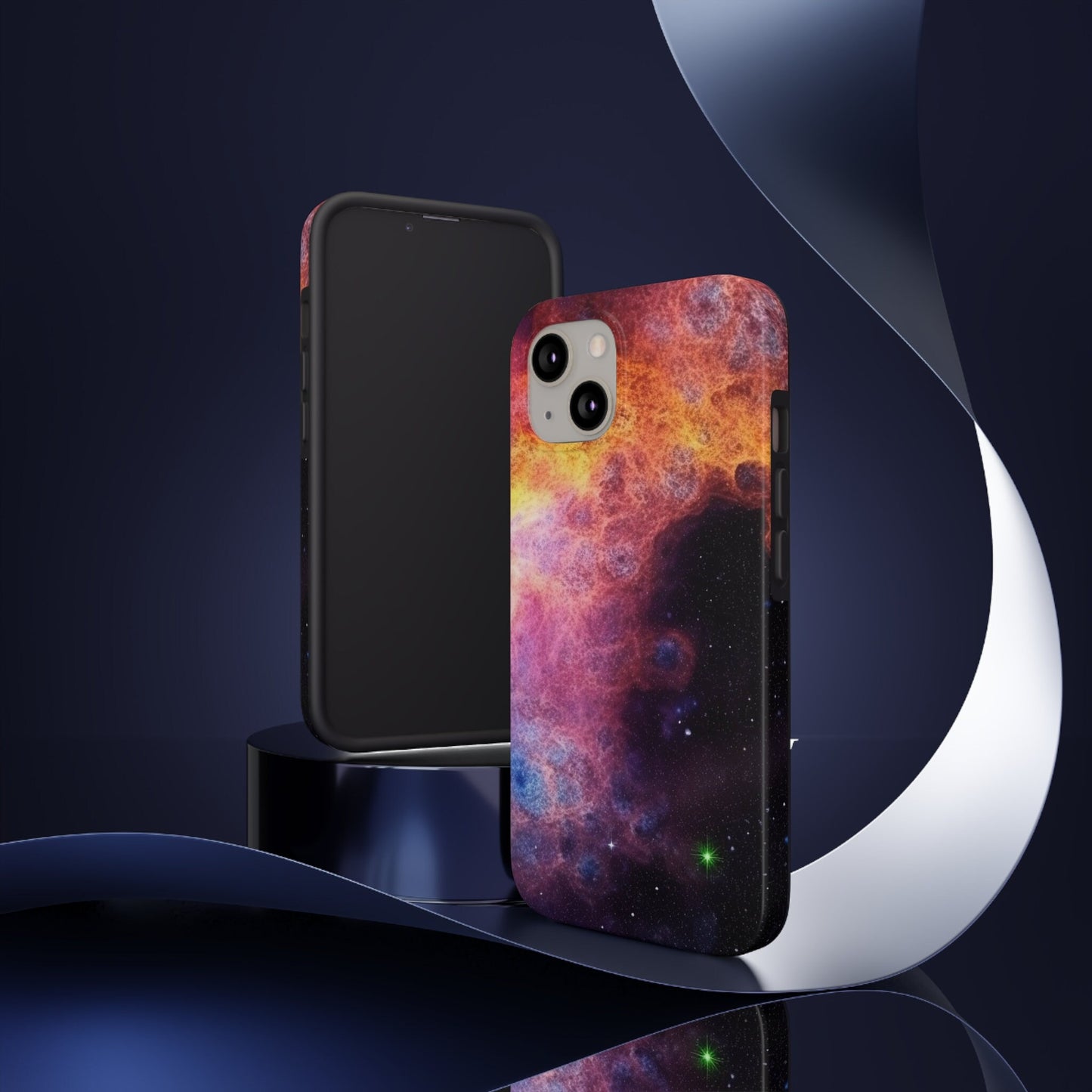 Hyper-Realistic Telescope Photograph of a Nebula and Space Dust iPhone Tough Case | AI Art