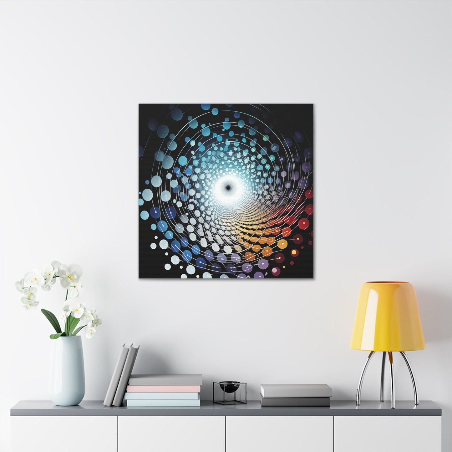 Unique Wall Art for your Home, Apartment or Dorm Room. Abstract Vortex Art, Modern Geometric Wall Art, Contemporary Home Decor.