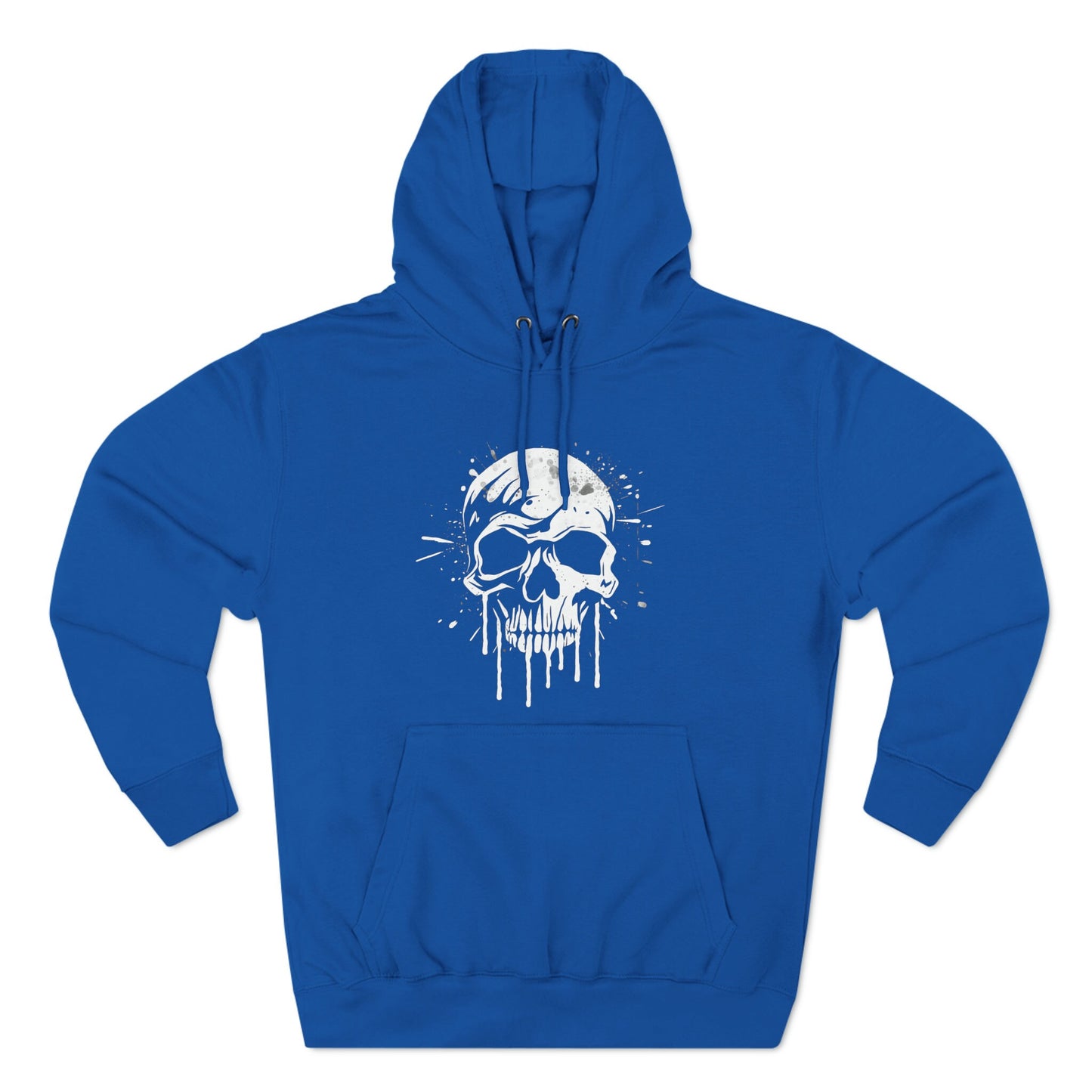Unique Gift for the person who has wants to stand out in a crowd! White Skull Graffiti Unisex Premium Pullover Hoodie. Great guy gift.