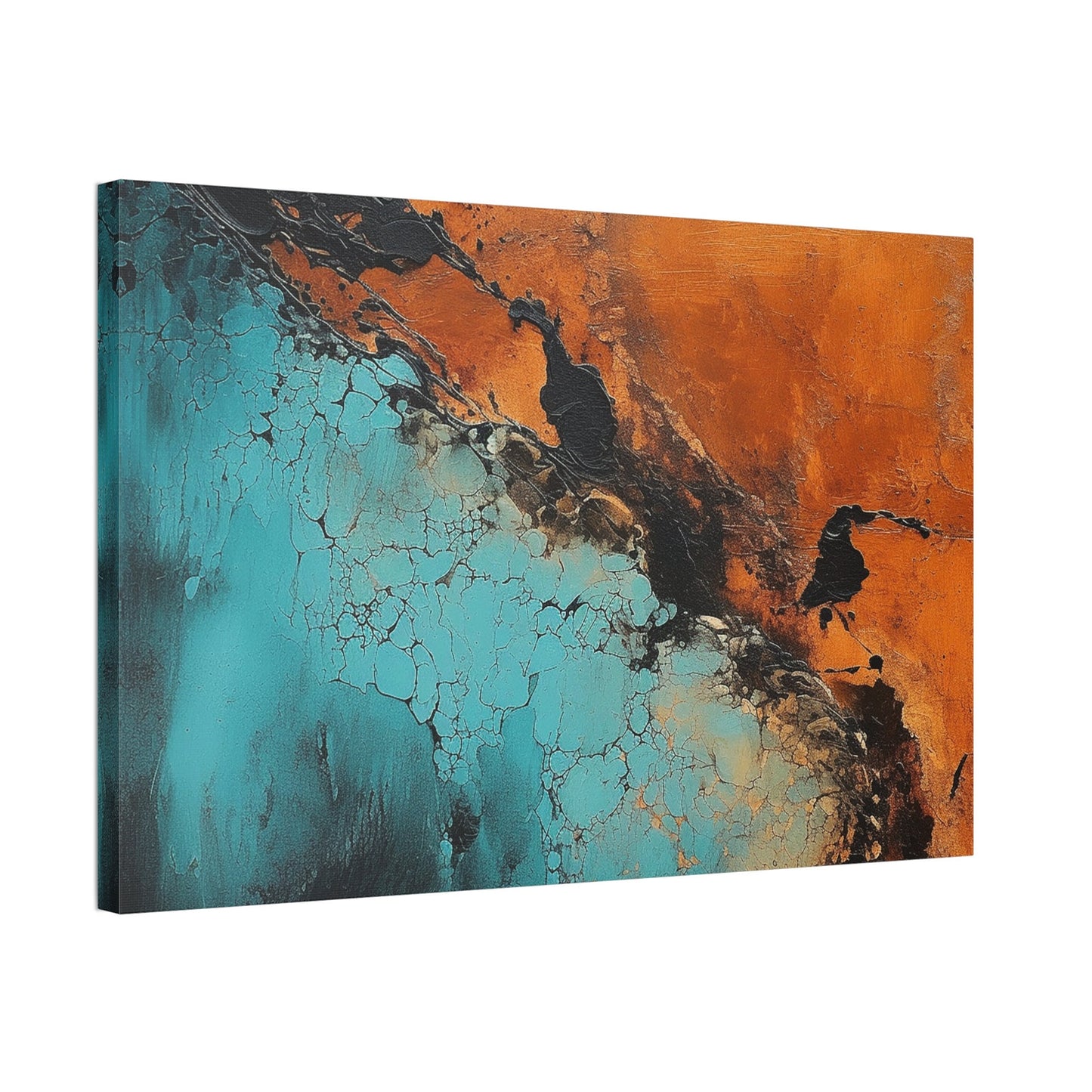 Abstract Art, Organic Texture Painting, Modern Industrial Chic Artwork. Unique College Dorm or New Apartment Wall Art.