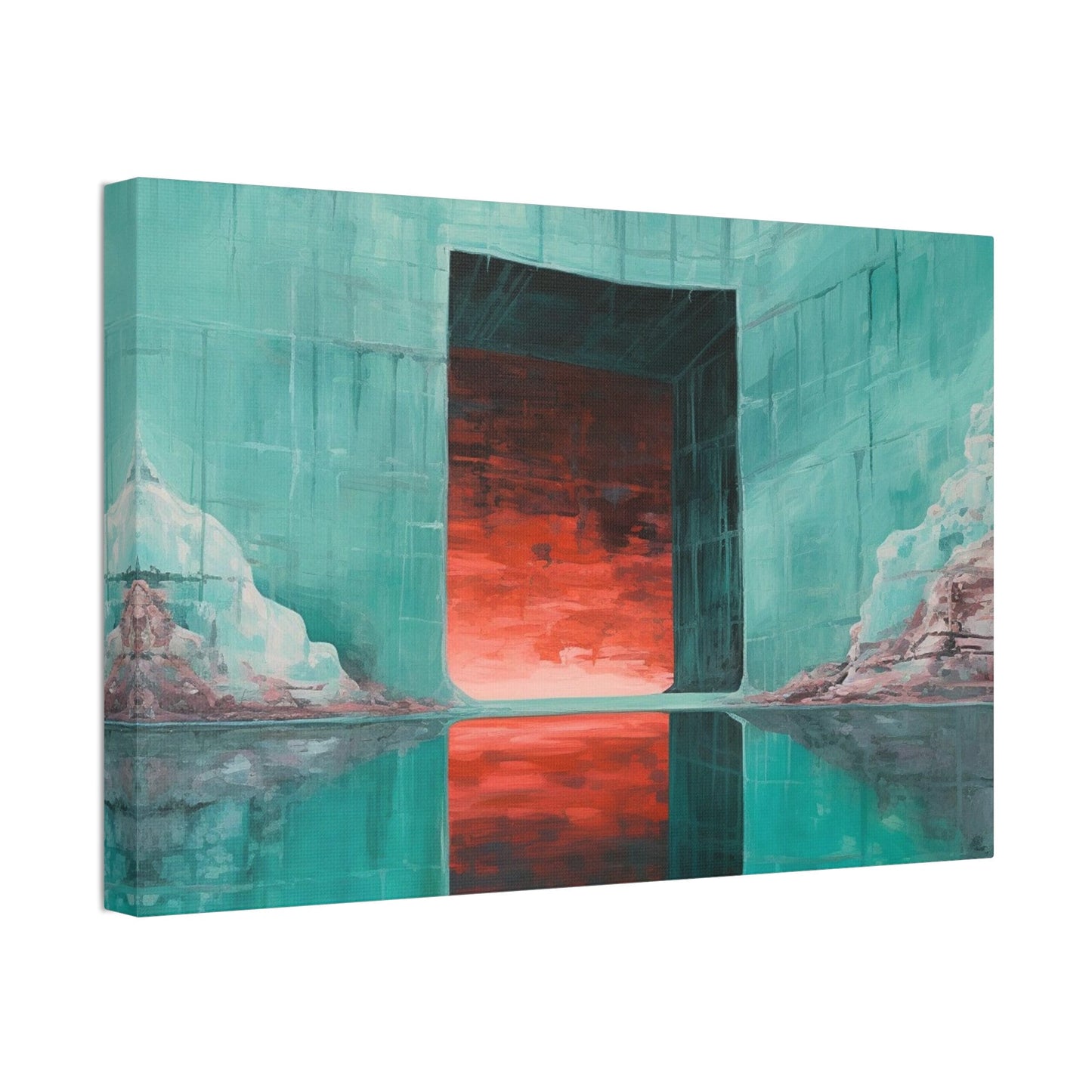 Unique wall art for college apartments or new homes | Safety of the Salt Cave | Ai Wall Art