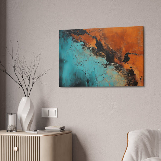 Abstract Art, Organic Texture Painting, Modern Industrial Chic Artwork. Unique College Dorm or New Apartment Wall Art.