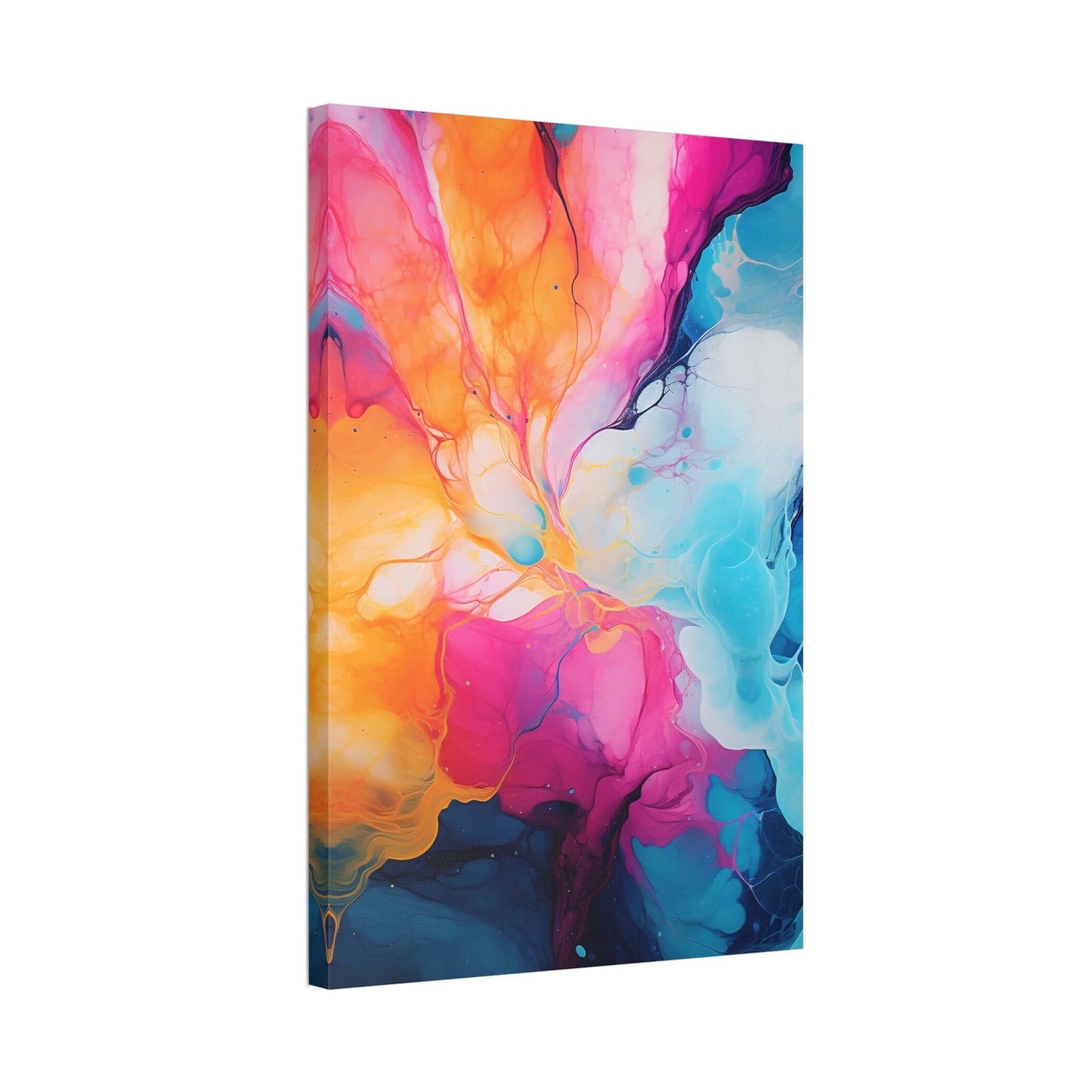 Unique Wall Art for your Home, Apartment, Room. Brightly colored paint splash abstract print.