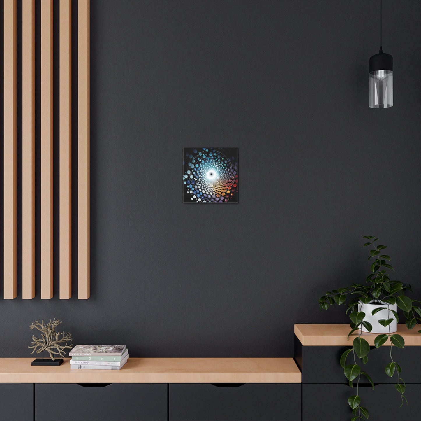 Unique Wall Art for your Home, Apartment or Dorm Room. Abstract Vortex Art, Modern Geometric Wall Art, Contemporary Home Decor.