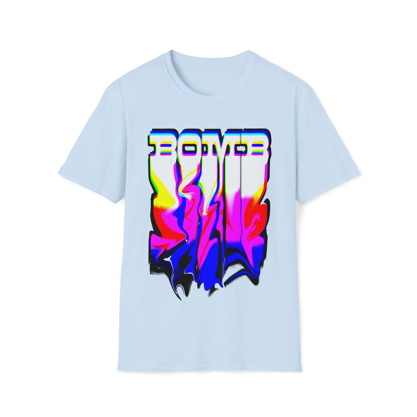 Cool T-shirt no one else has. BOMB t-shirt: melting effect. Will get you attention.