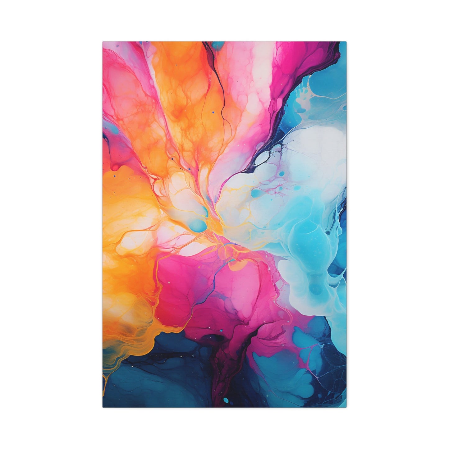 Unique Wall Art for your Home, Apartment, Room. Brightly colored paint splash abstract print.