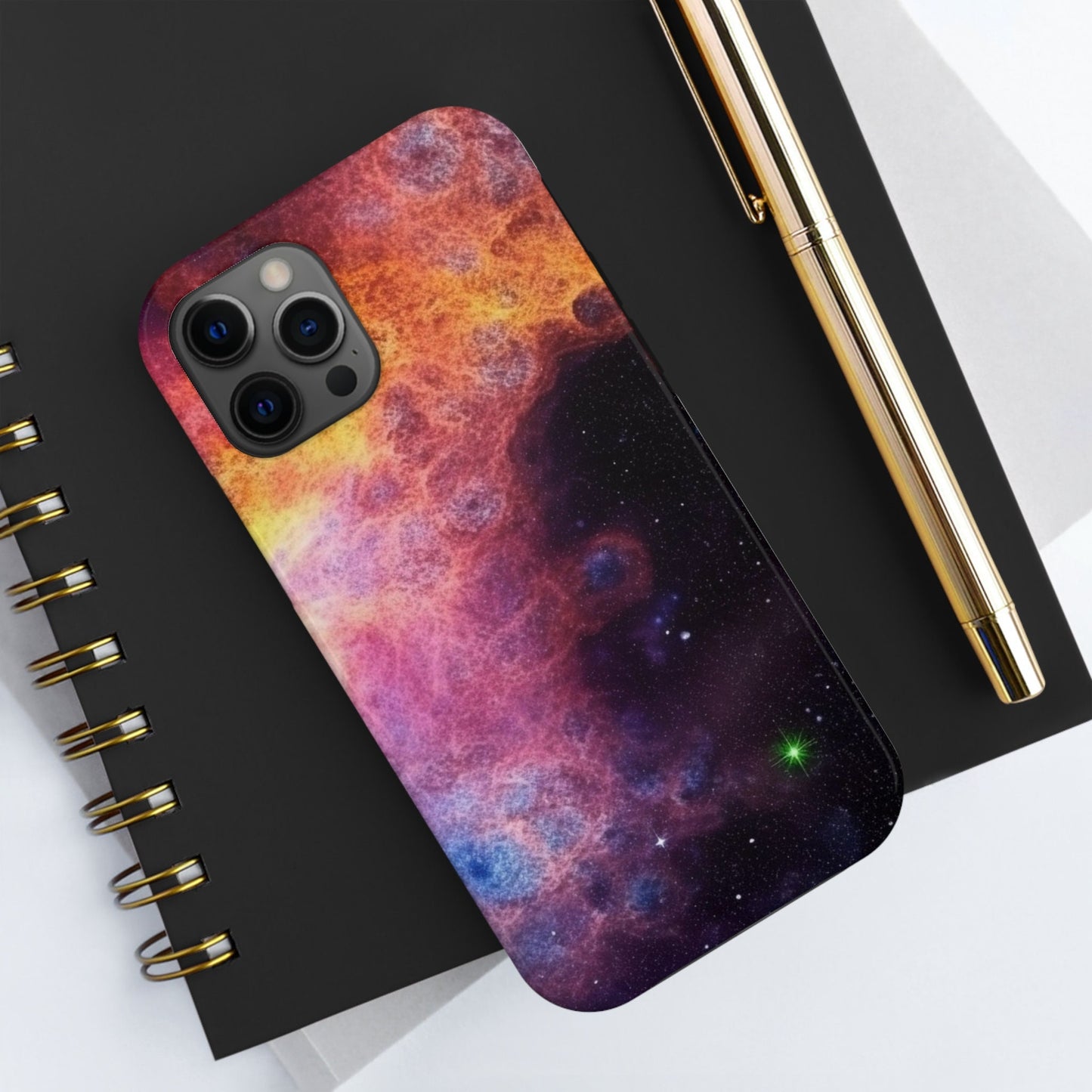 Hyper-Realistic Telescope Photograph of a Nebula and Space Dust iPhone Tough Case | AI Art
