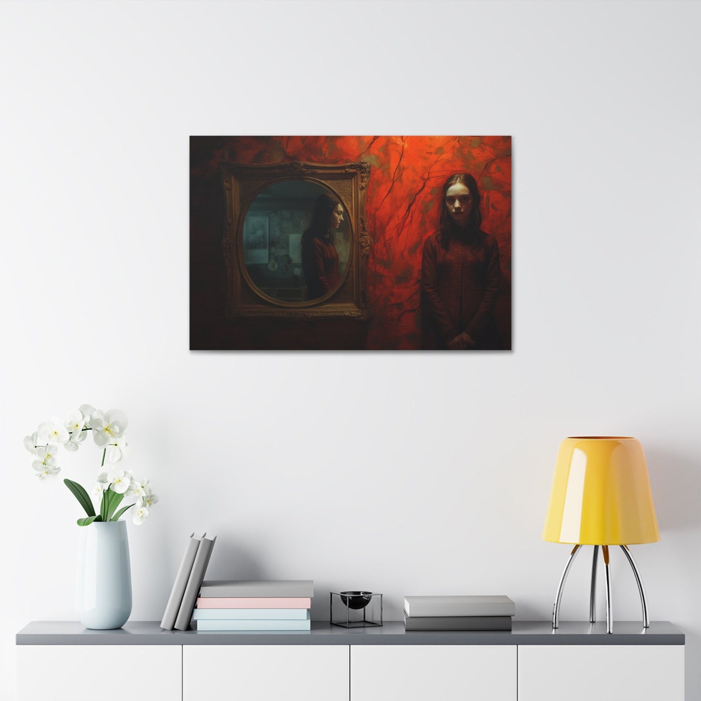Unique wall art for college apartments  and new homes | Who's watching who/you? Beautiful print exploring perspective. | Ai Wall Art