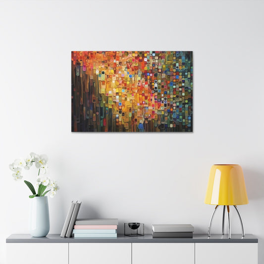 Unique College Dorm or New Apartment Wall Art | Multi-colored Abstract Art print. Ellsworth Kelly inspired. Ai generated.