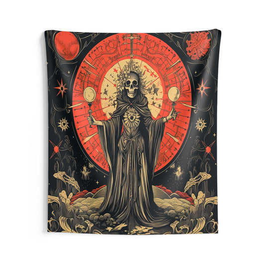 Trippy Tarot Card Style Indoor Wall Tapestries for all your Smoker Friends. Unique AI Art designs for your dorm or chillout rooms.