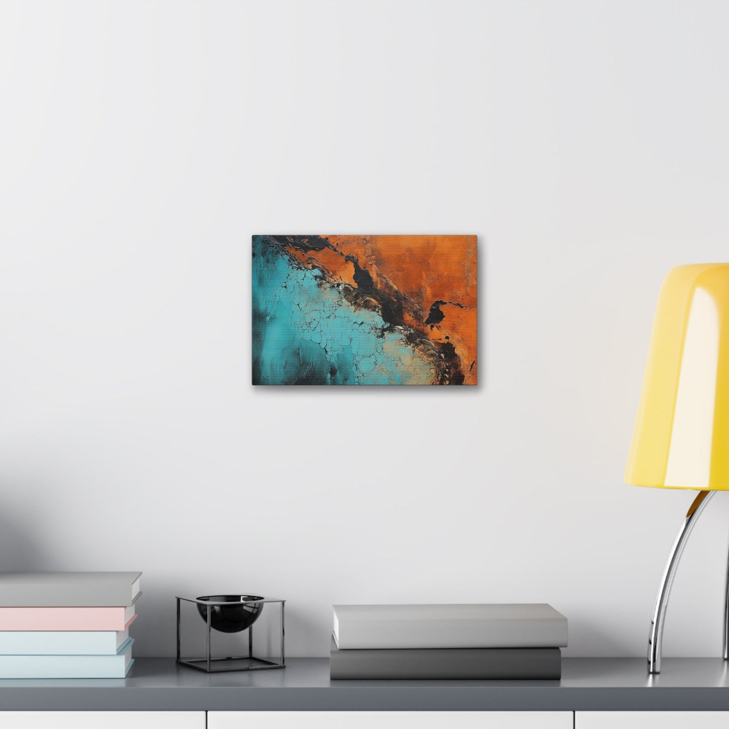 Abstract Art, Organic Texture Painting, Modern Industrial Chic Artwork. Unique College Dorm or New Apartment Wall Art.