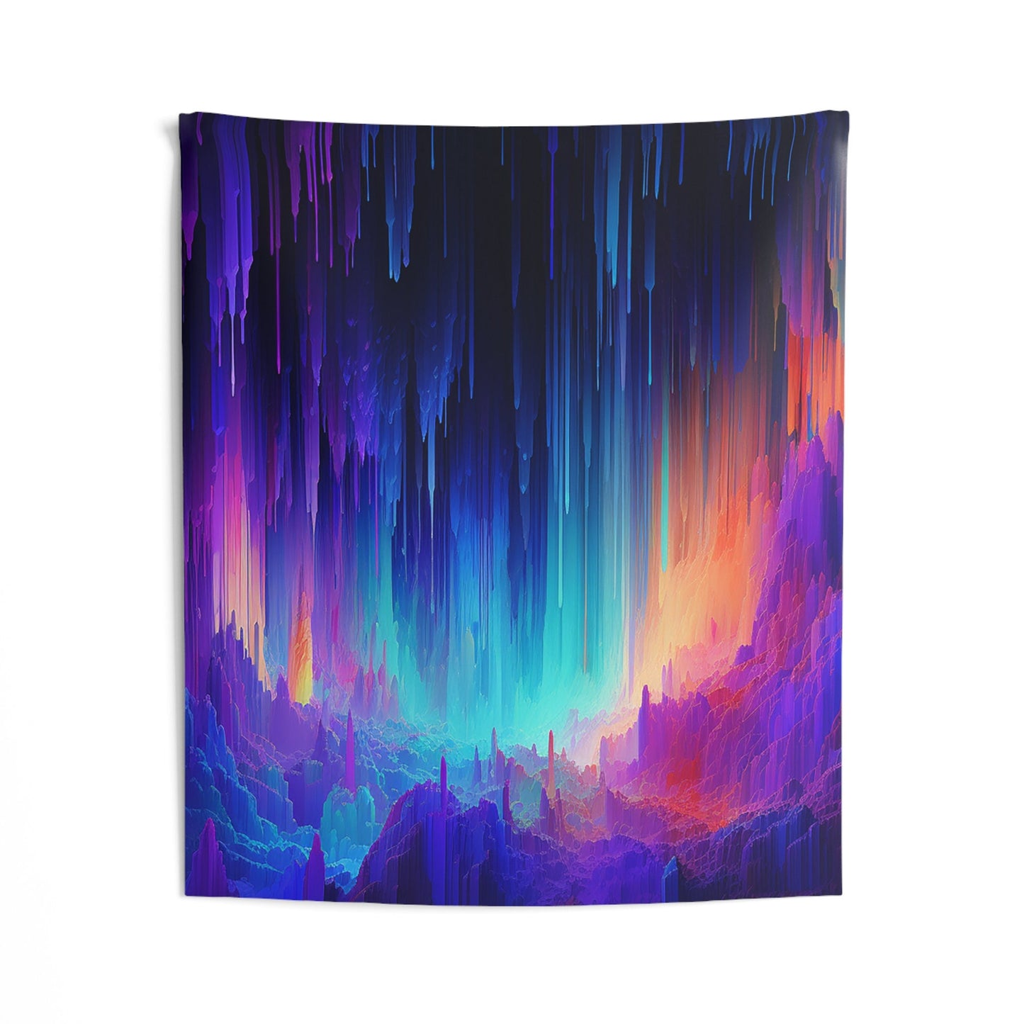 The Dopest Unique Indoor Wall Tapestries for all your Smoker Friends. Trippy AI Art designs to brighten up your dorm or chillout rooms.
